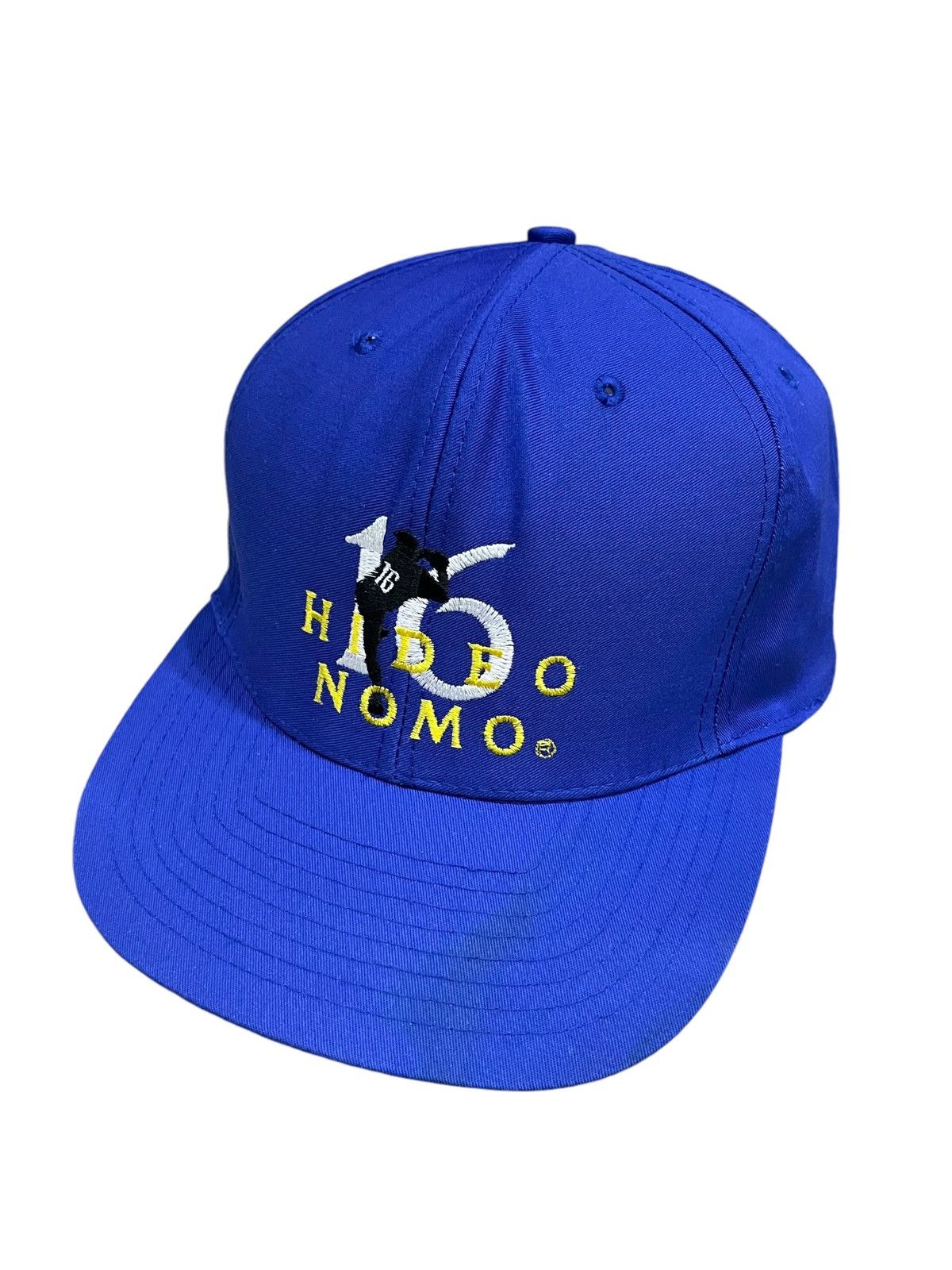 MLB 🔥VERY RARE🔥Vintage 90’s MLB DODGERS HIDEO NOMO Nissin Hat Size ONE SIZE - 3 Thumbnail