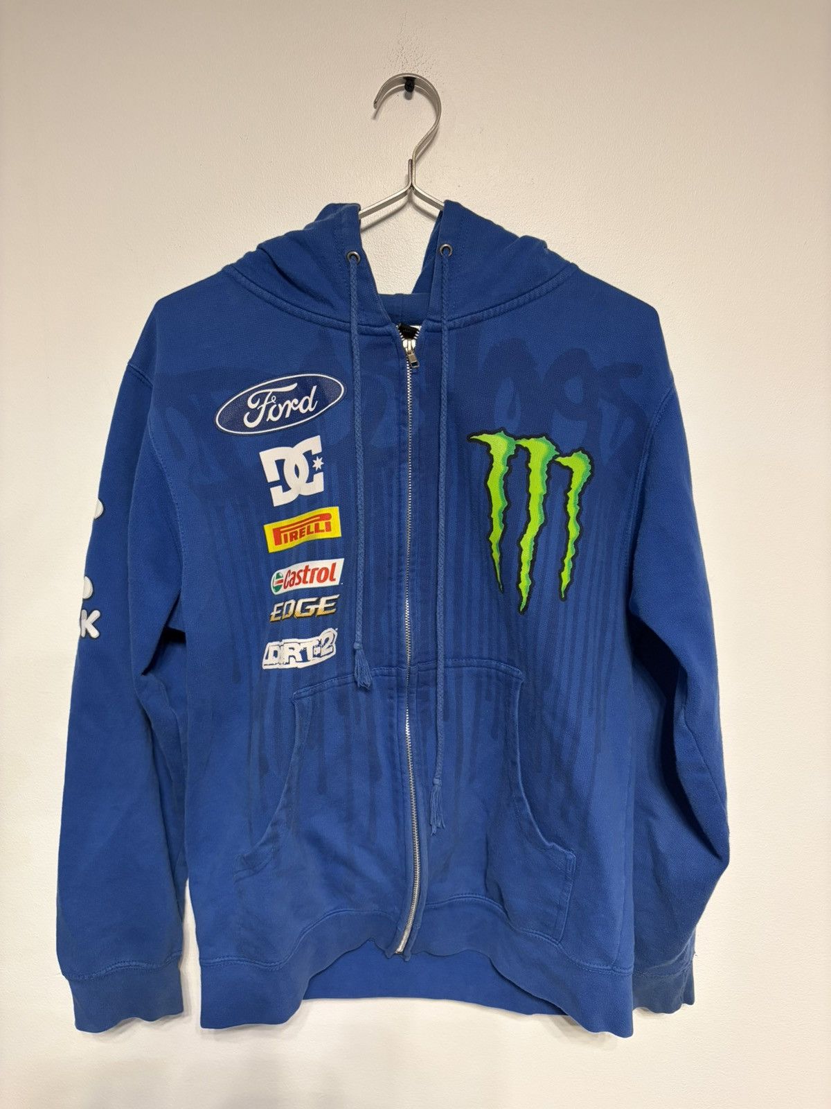 DC Y2K Ken Block #43 DC Shoes Ford Monster Energy Zip Hoodie | Grailed