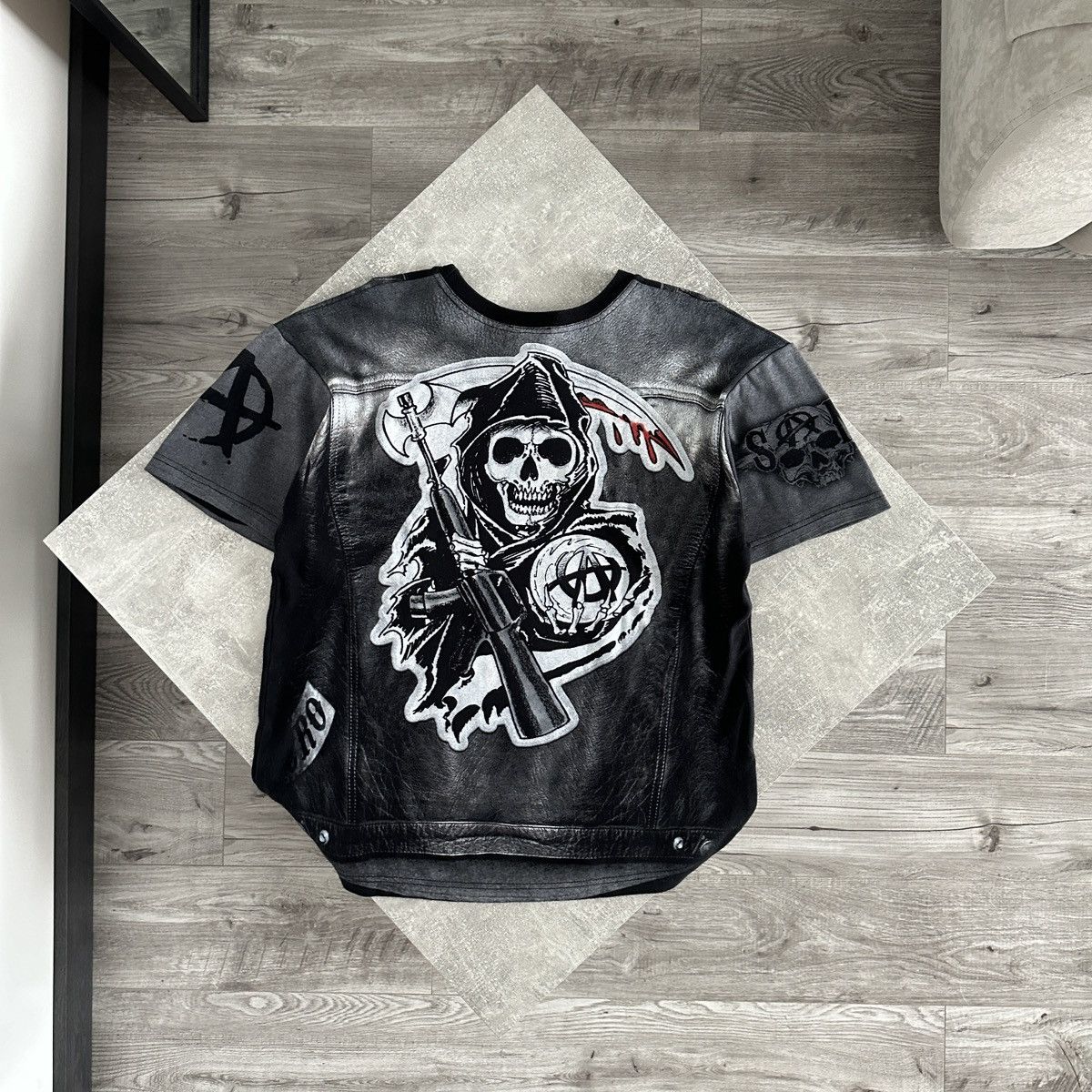 Other Rare Sons Of Anarchy AOP tee Tv Series Mayhem y2k og hype Size US M / EU 48-50 / 2 - 1 Thumbnail