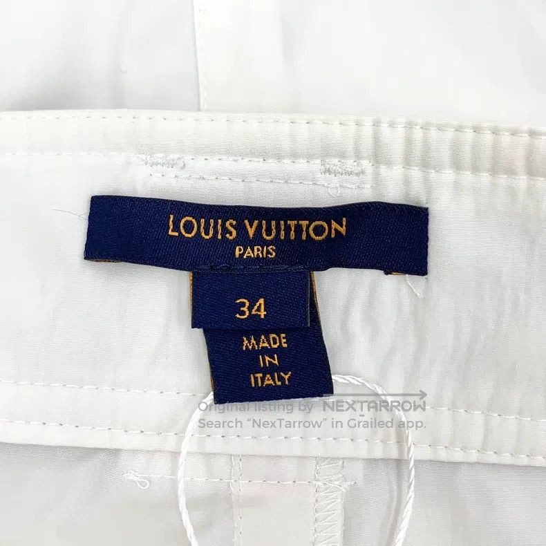 Louis Vuitton Louis Vuitton Casual wide-leg pants in white cotton pants Size US 34 / EU 50 - 7 Thumbnail