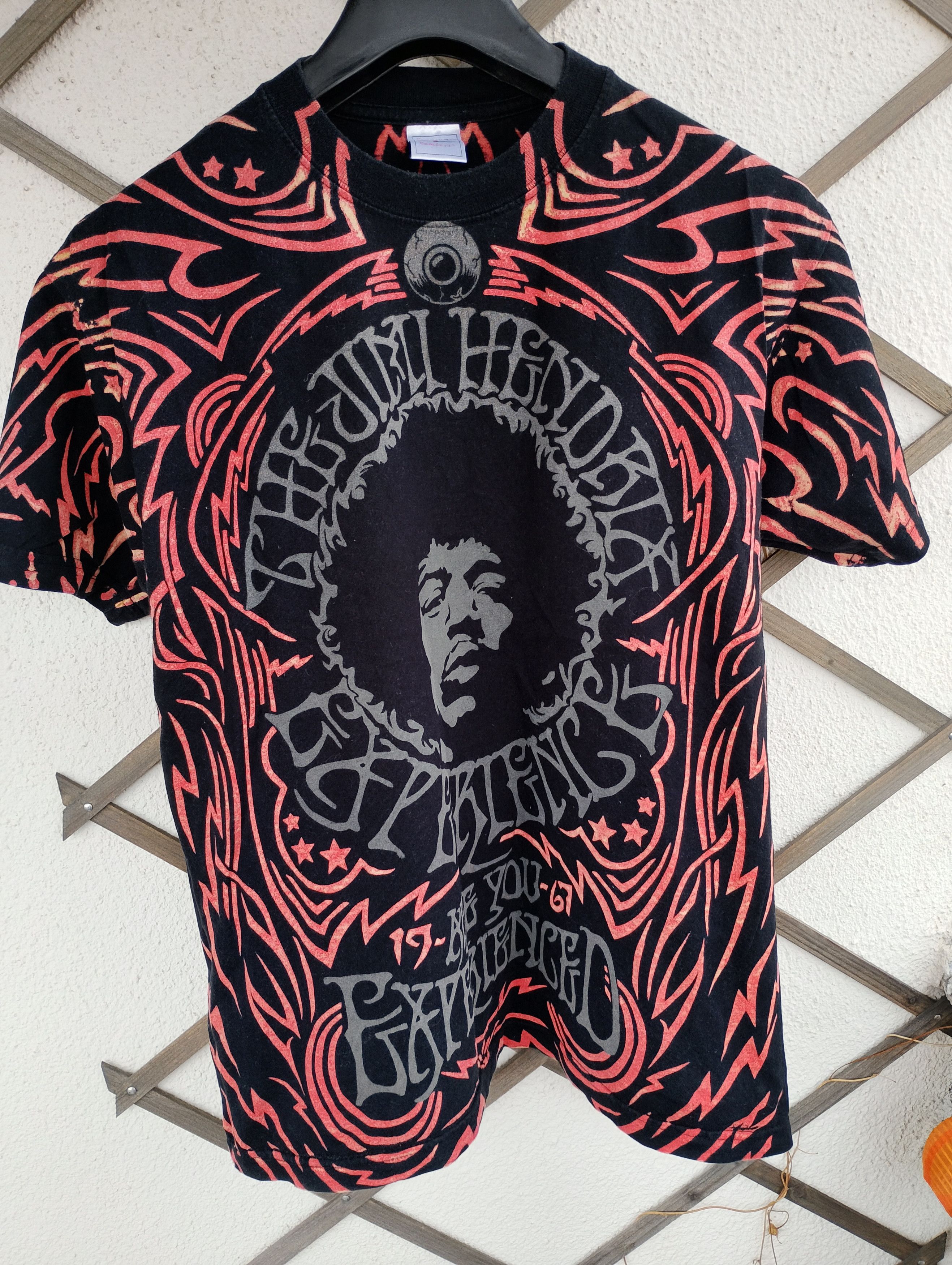 Band Tees Jimi Hendrix Are You Experienced AOP poster t-shirt. Size US M / EU 48-50 / 2 - 3 Thumbnail
