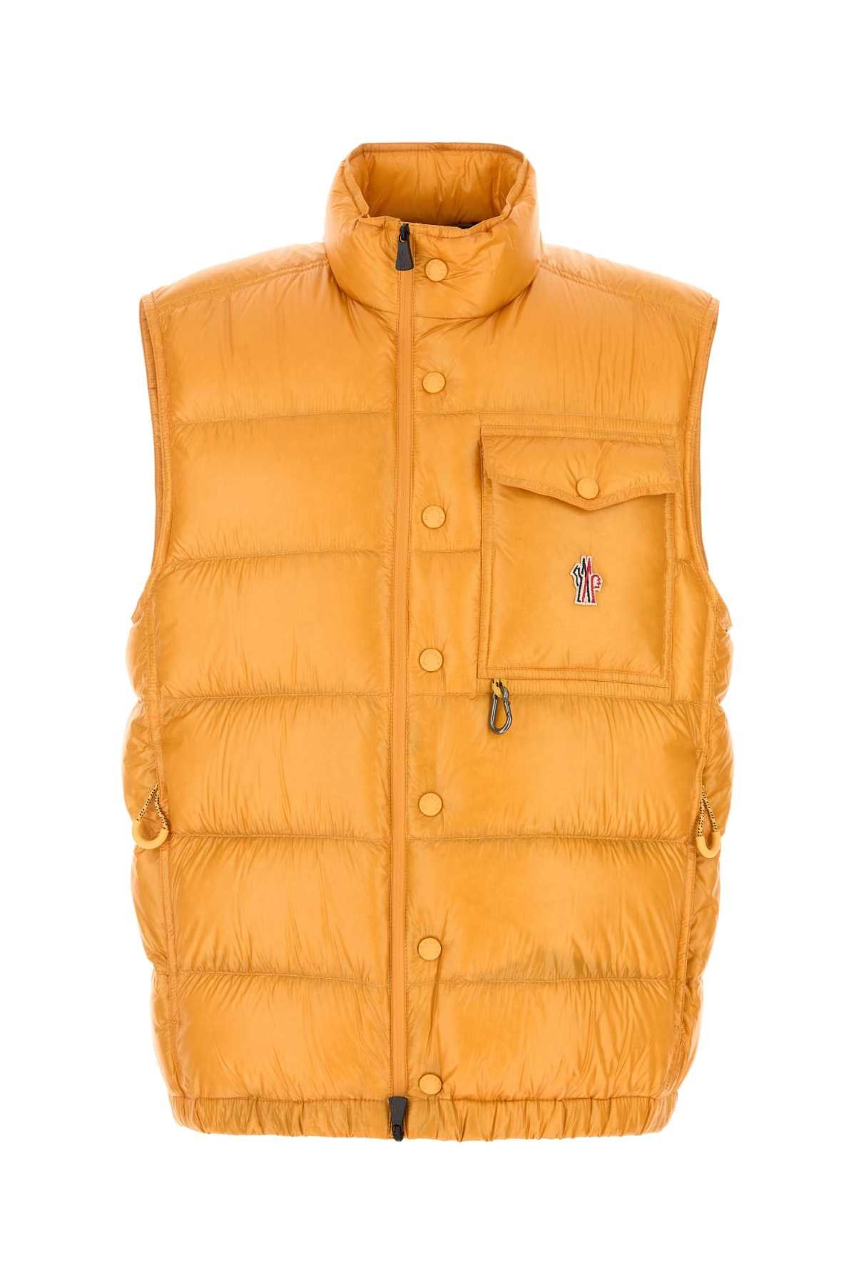 Moncler Grenoble Yellow Nylon Sleeveless Uychi Down Jacket Size US L / EU 52-54 / 3 - 1 Thumbnail