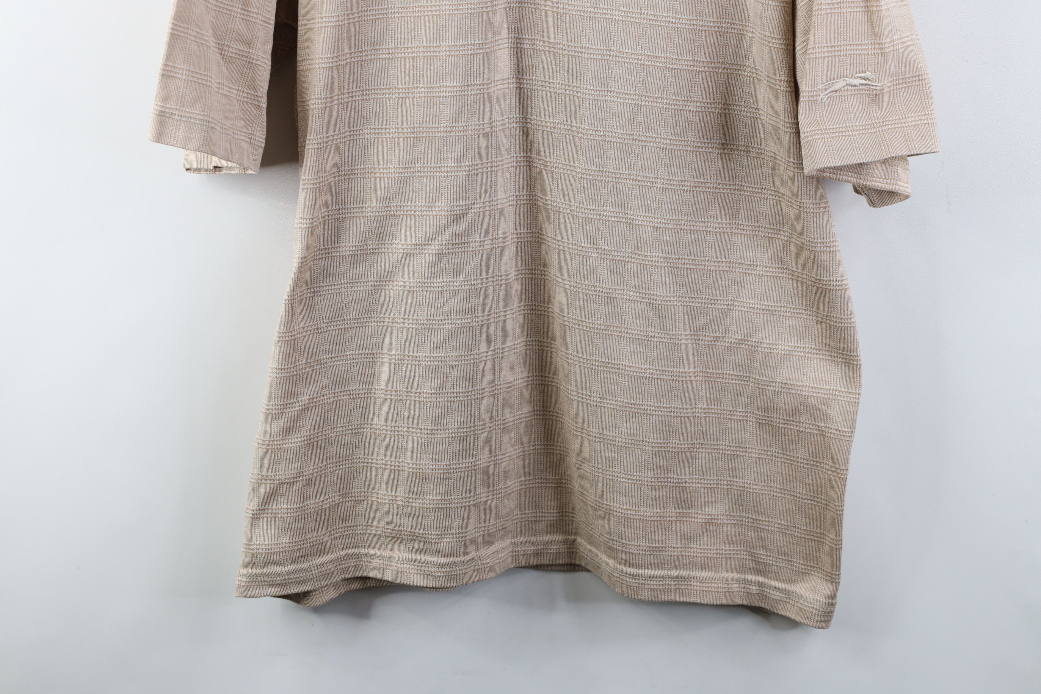 Vintage Vintage 90s Streetwear Knit Collared Golf Polo Beige Size US L / EU 52-54 / 3 - 3 Thumbnail