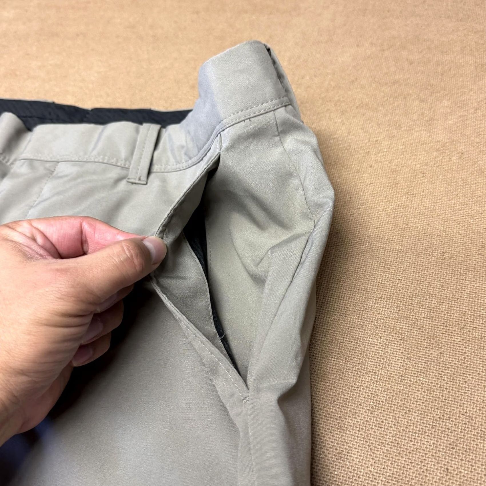 Vintage Alan Flusser Mens Gray Dress Pants 36x30 Flat Front Microfiber Classic Business Size US 36 / EU 52 - 6 Thumbnail