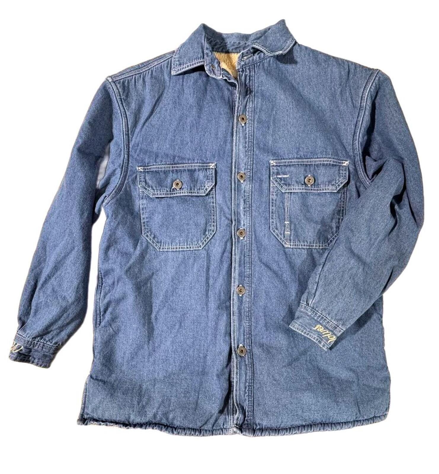 Darc Sport Darc Sport Wolves Club Sherpa Lined Denim Jacket Size US S / EU 44-46 / 1 - 1 Thumbnail