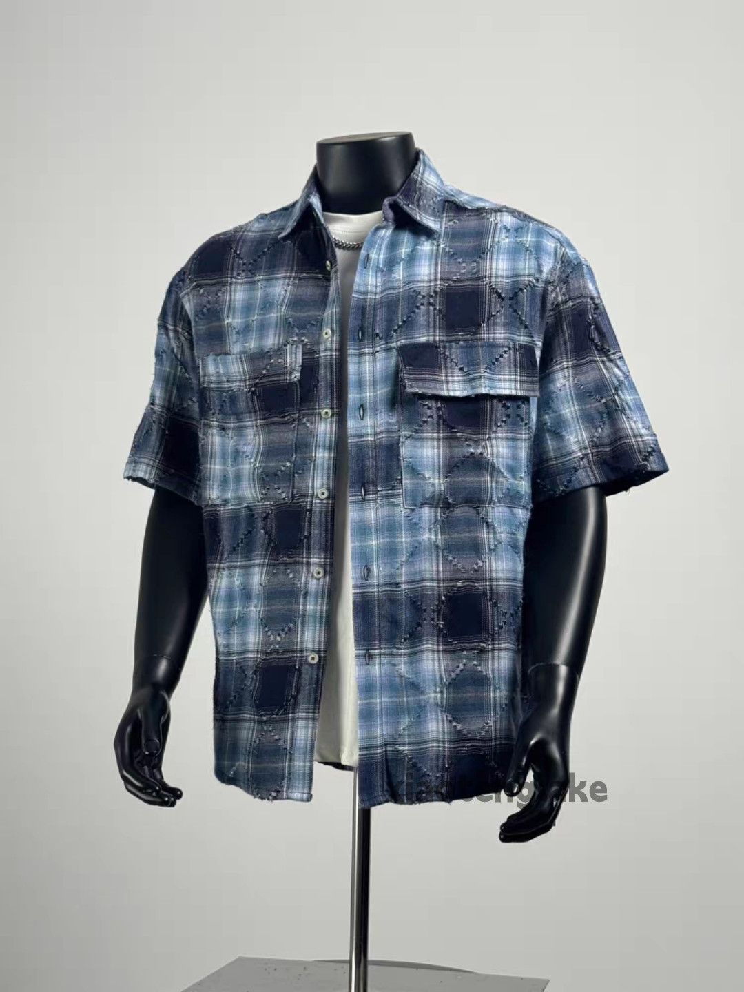 Vintage Unisex outdoor utility loose pattern festival plaid shirt Size US L / EU 52-54 / 3 - 6 Thumbnail