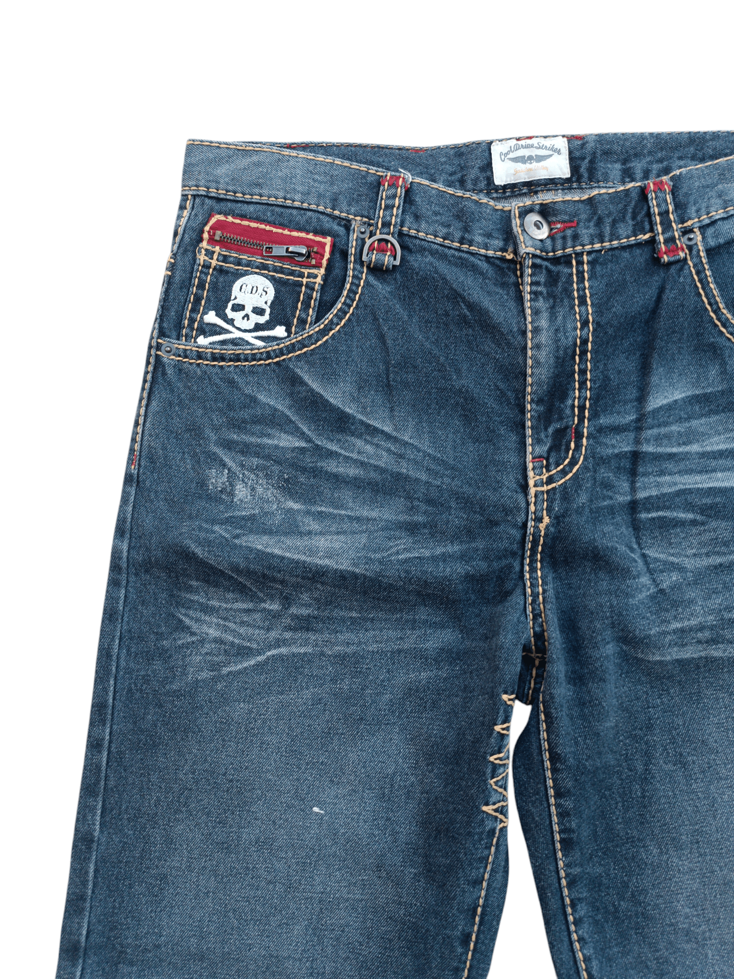 Japanese Brand Awesome Cool Drive Striker Skulls Embroidery Style Size US 36 / EU 52 - 10 Thumbnail