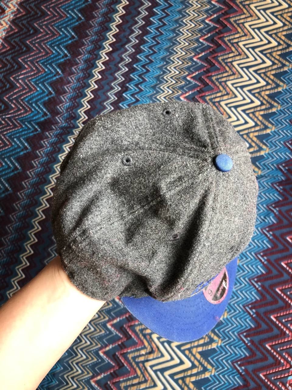 New Era Hats gray Vintage New Era Cap big logo Y2K streetwear Size ONE SIZE - 7 Thumbnail