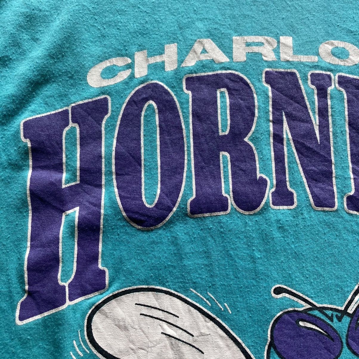 Vintage Vintage 80s Salem NBA Charlotte Hornets Paper-thin T shirt Size US M / EU 48-50 / 2 - 4 Thumbnail