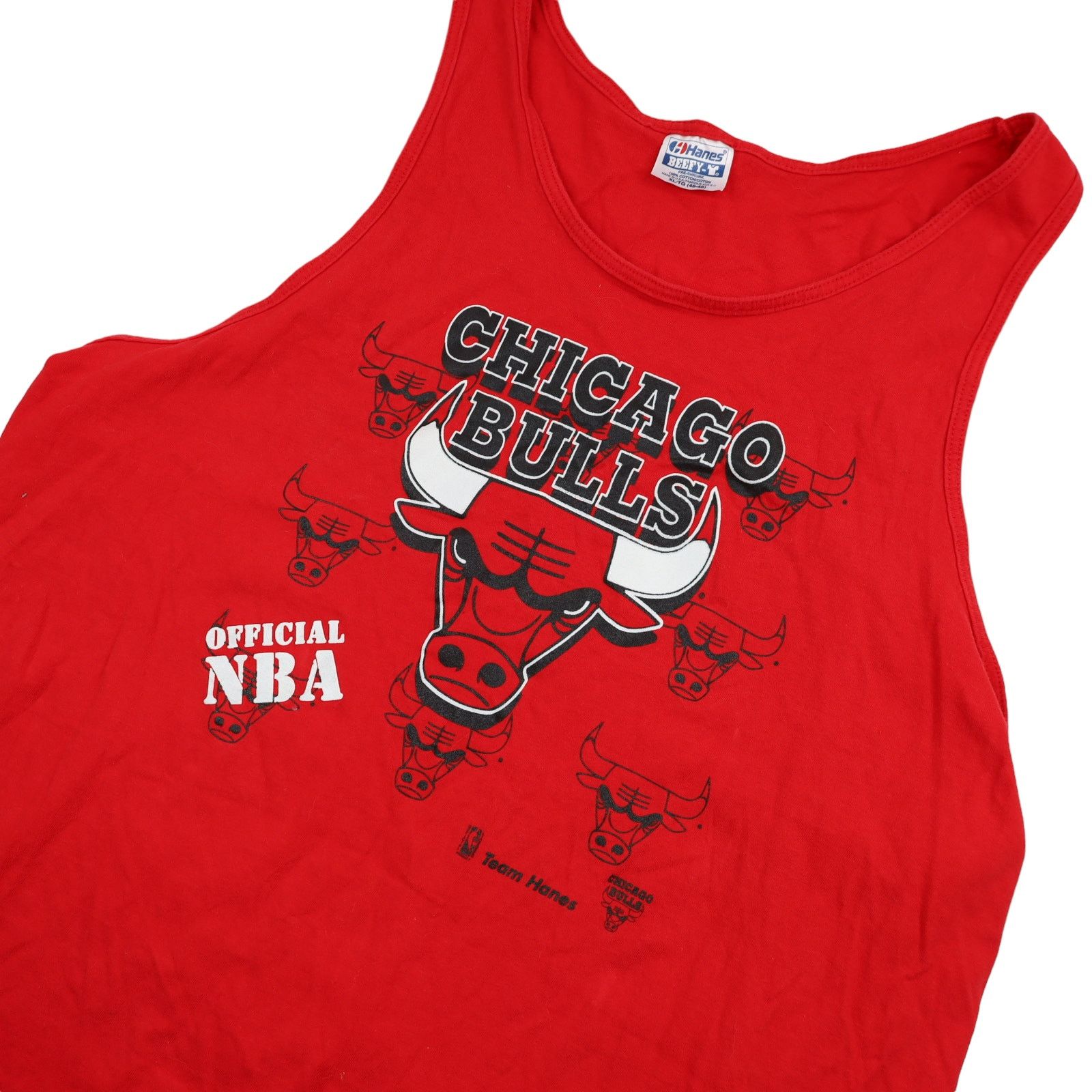 NBA × Vintage Vintage Team Hanes Chicago Bulls Graphic Tank Top Size US XL / EU 56 / 4 - 2 Thumbnail