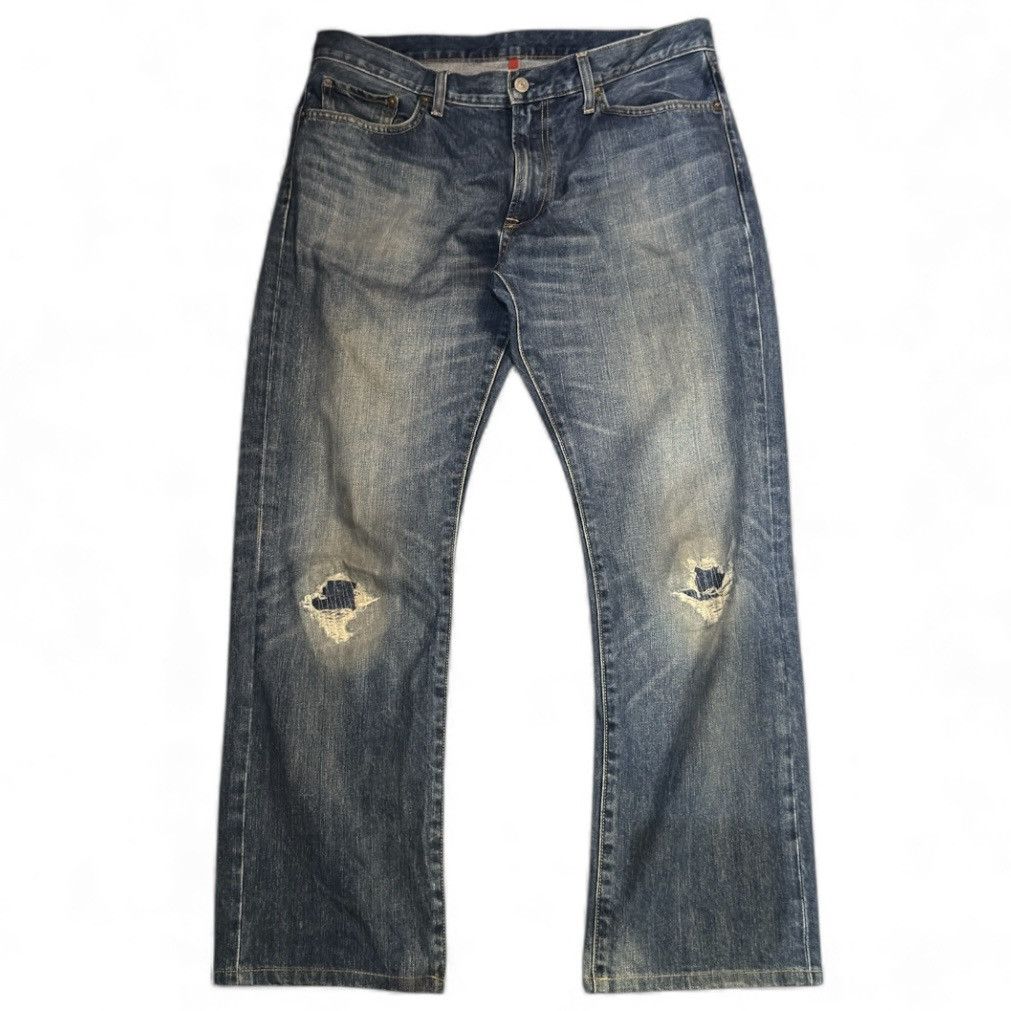 Undercover × Uniqlo Vintage Y2K Uniqlo UJ Distressed Denim Jeans W36 Size US 36 / EU 52 - 1 Thumbnail