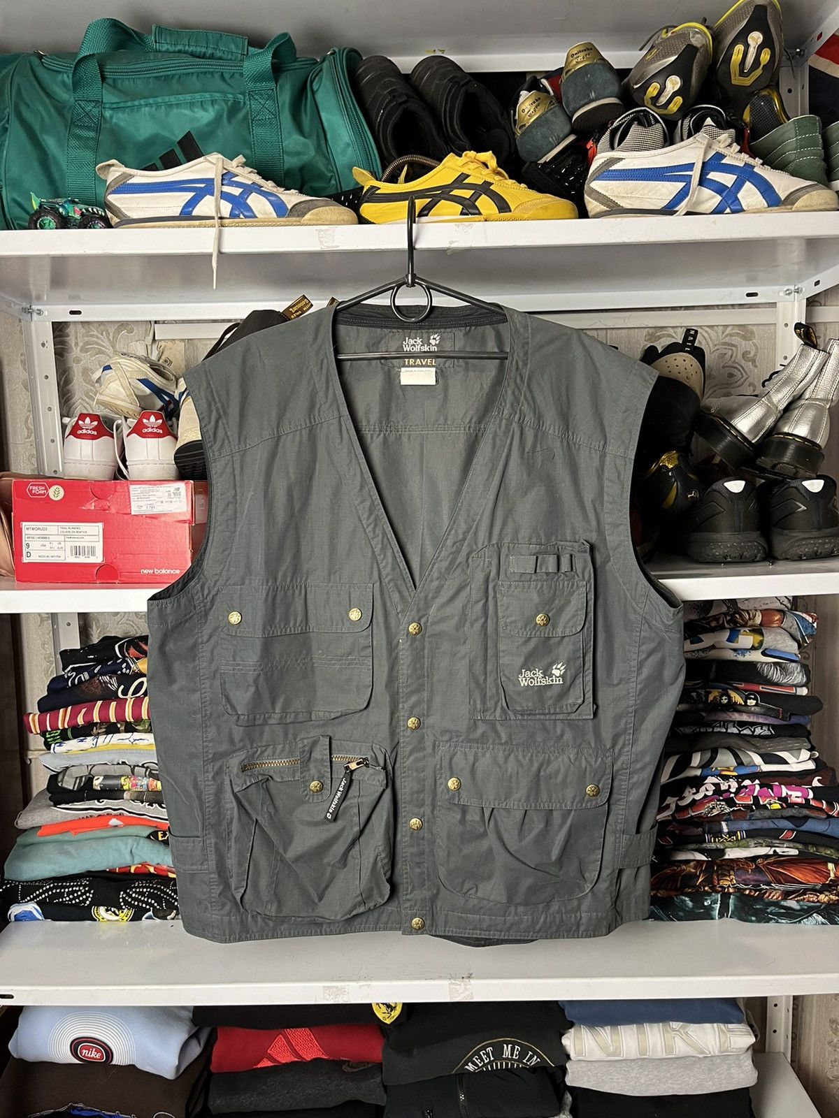 Japanese Brand Vintage Jack Wolfskin Modular tech vest Multi pockets jacket Size US L / EU 52-54 / 3 - 11 Thumbnail