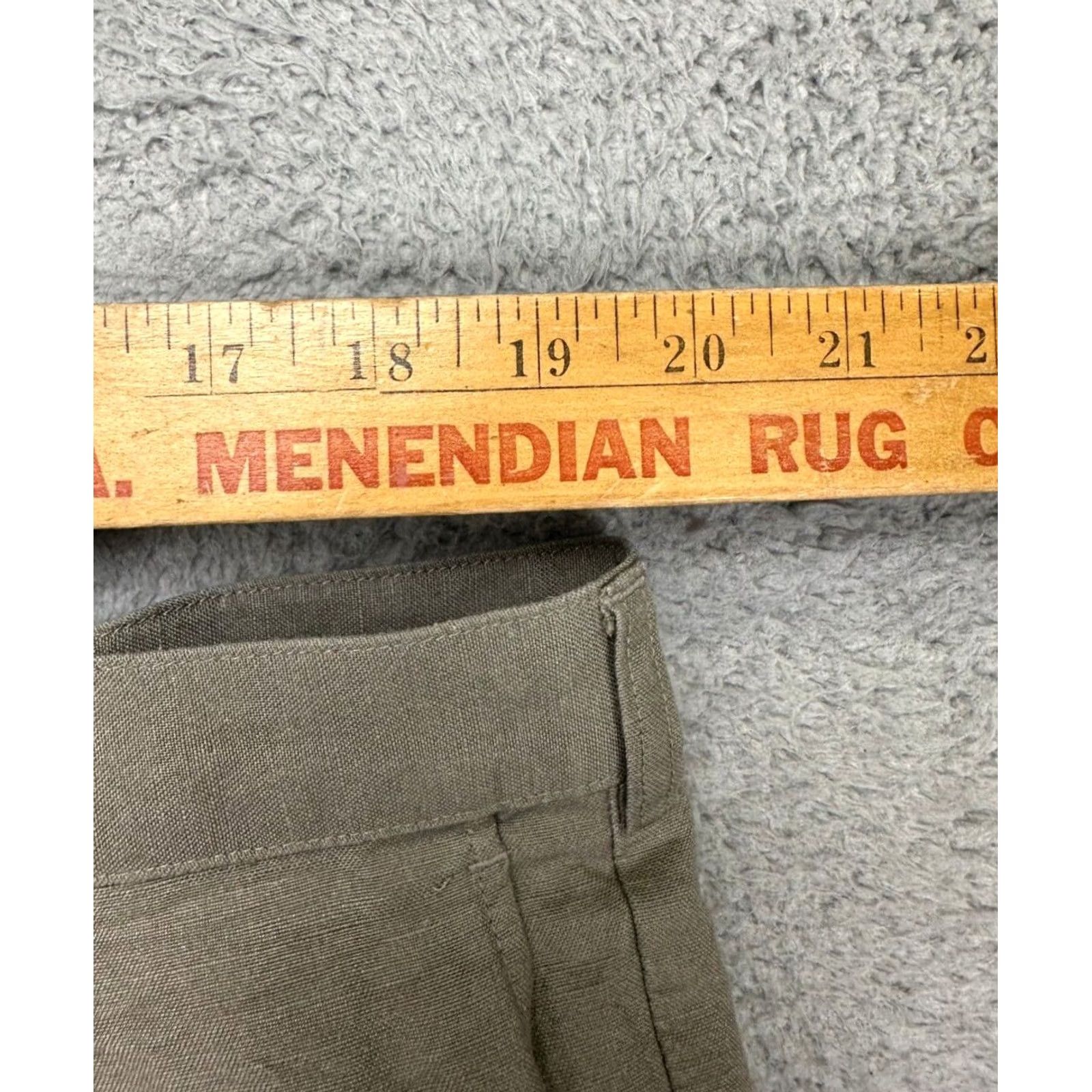 Perry Ellis Perry Ellis Shorts Mens 40 Brown Linen Blend Casual Pleated Pockets Size US 40 / EU 56 - 7 Thumbnail