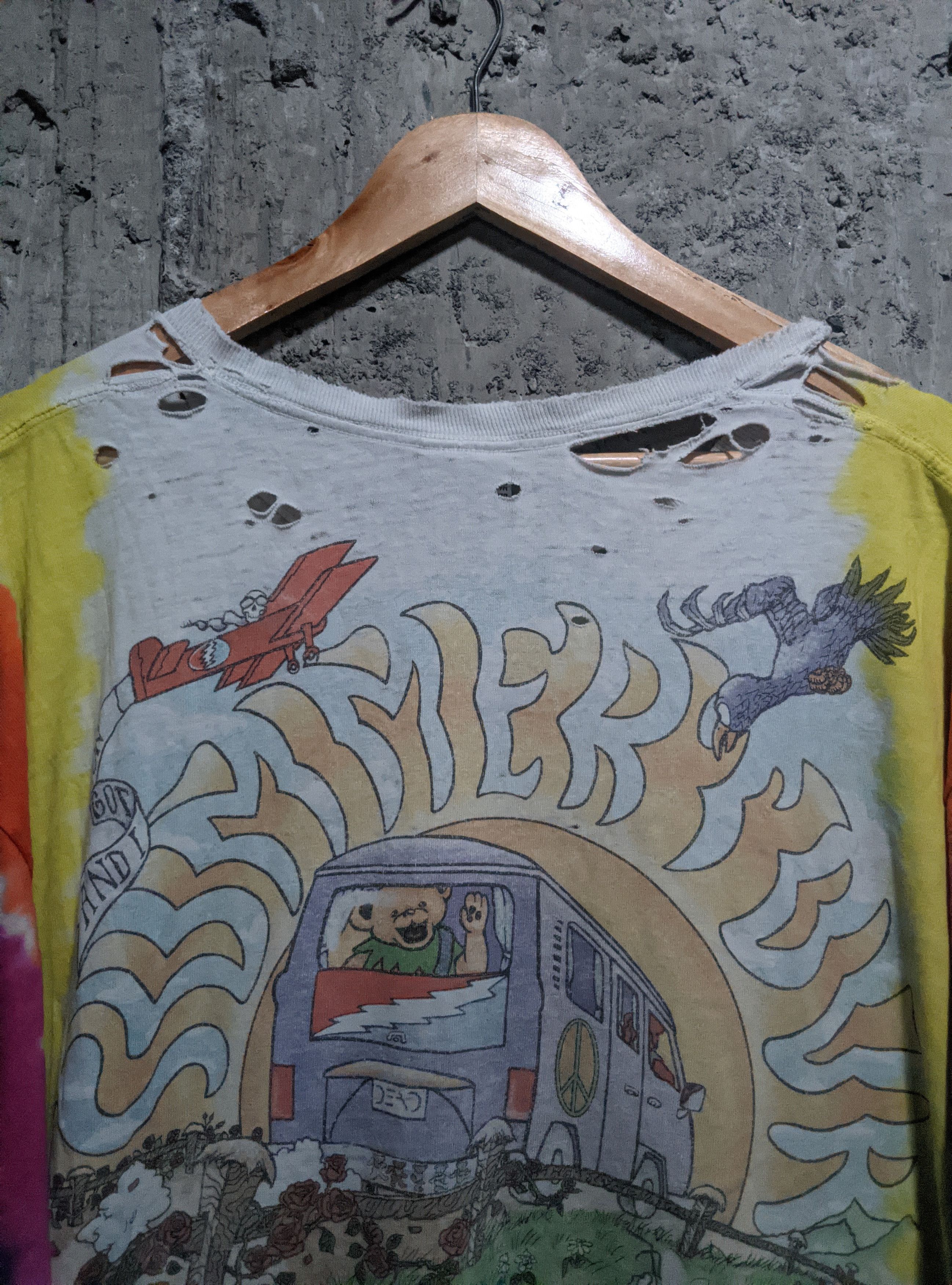 Band Tees Vintage 1994 very thrashed grateful dead summer tour tshirt Size US XL / EU 56 / 4 - 3 Thumbnail