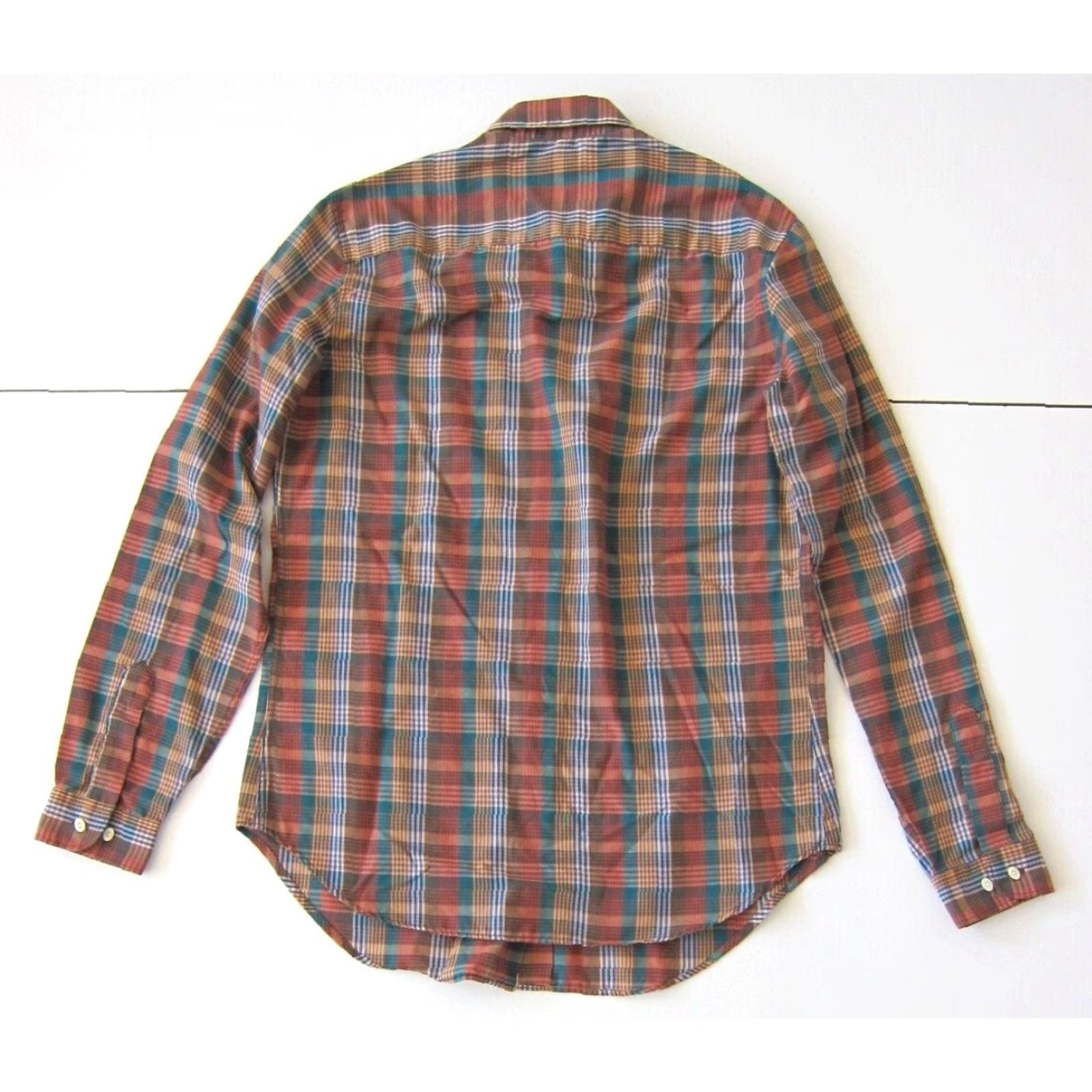 Vintage VINTAGE Foxcroft Blouse Shirt Women M Plaid Green Blue Cotton Long Sleeve Button Down Size M / US 6-8 / IT 42-44 - 2 Thumbnail