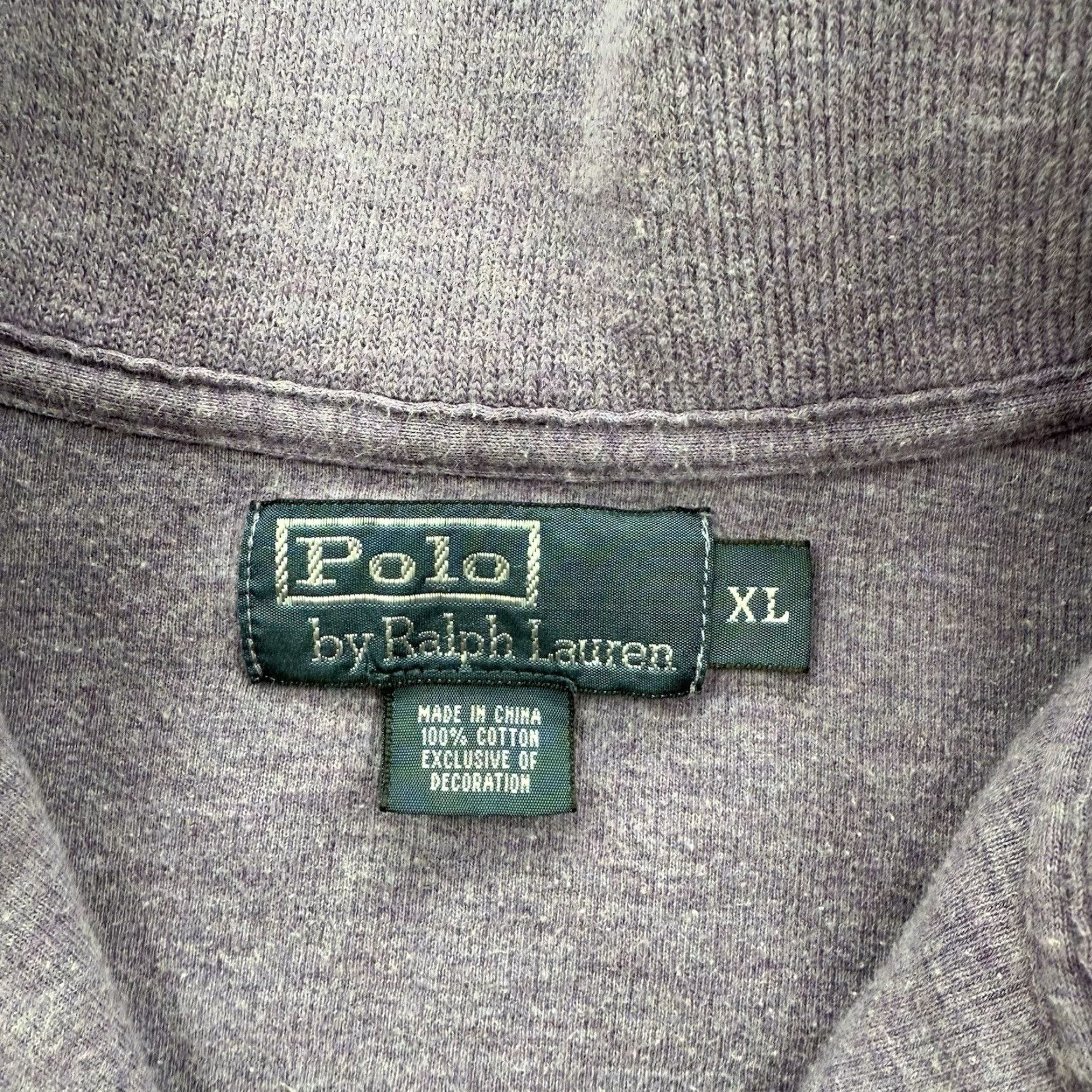 Ralph Lauren Polo Ralph Lauren Sweater 1/4 Zip Men XL Purple Cotton Long Sleeve Mock Neck Golf Preppy Casual Size US XL / EU 56 / 4 - 3 Thumbnail