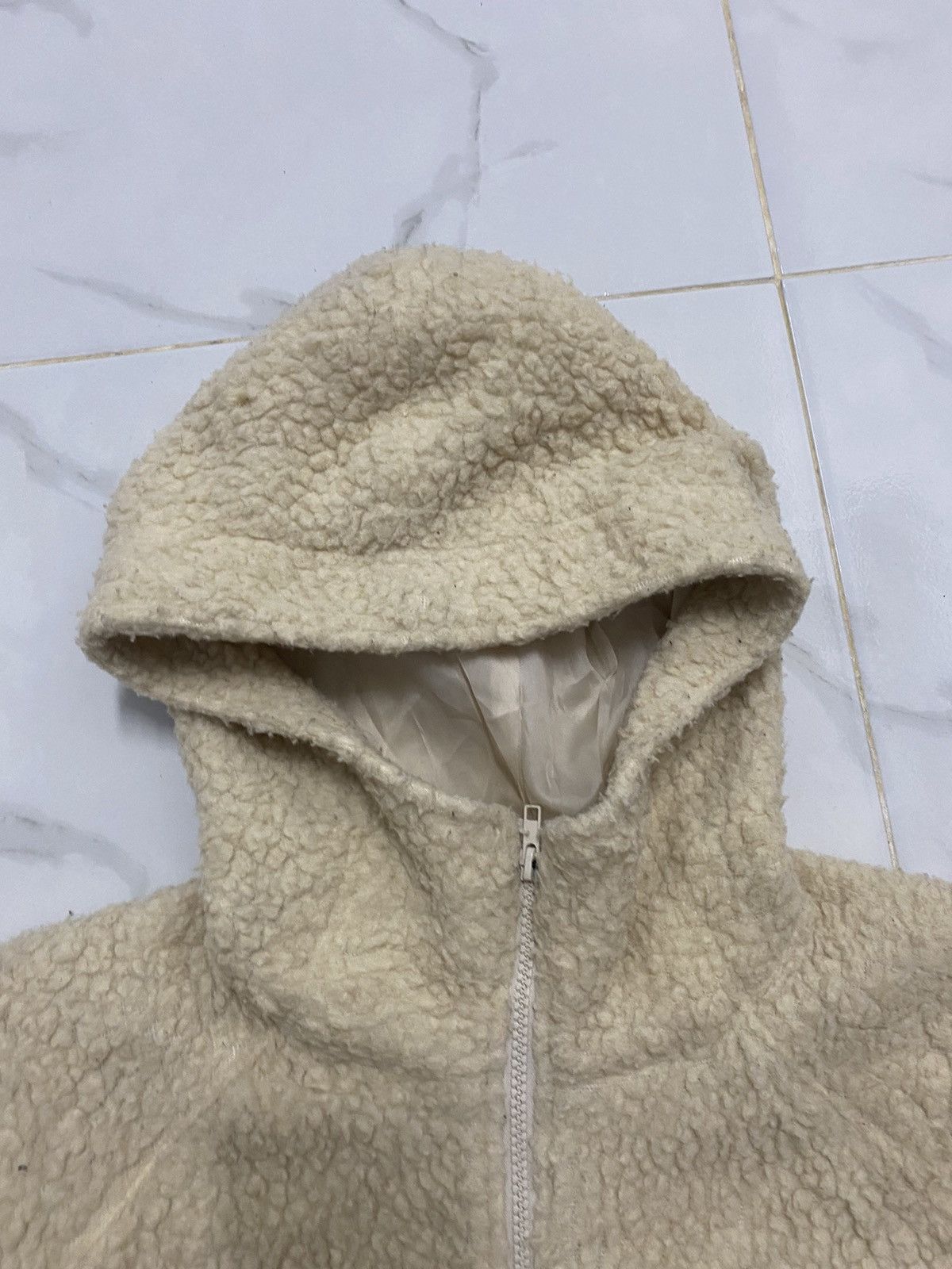 Issey Miyake Ne-Net Issey Miyake Sherpa Fleece Zip Up Hoodie Size US M / EU 48-50 / 2 - 10 Thumbnail