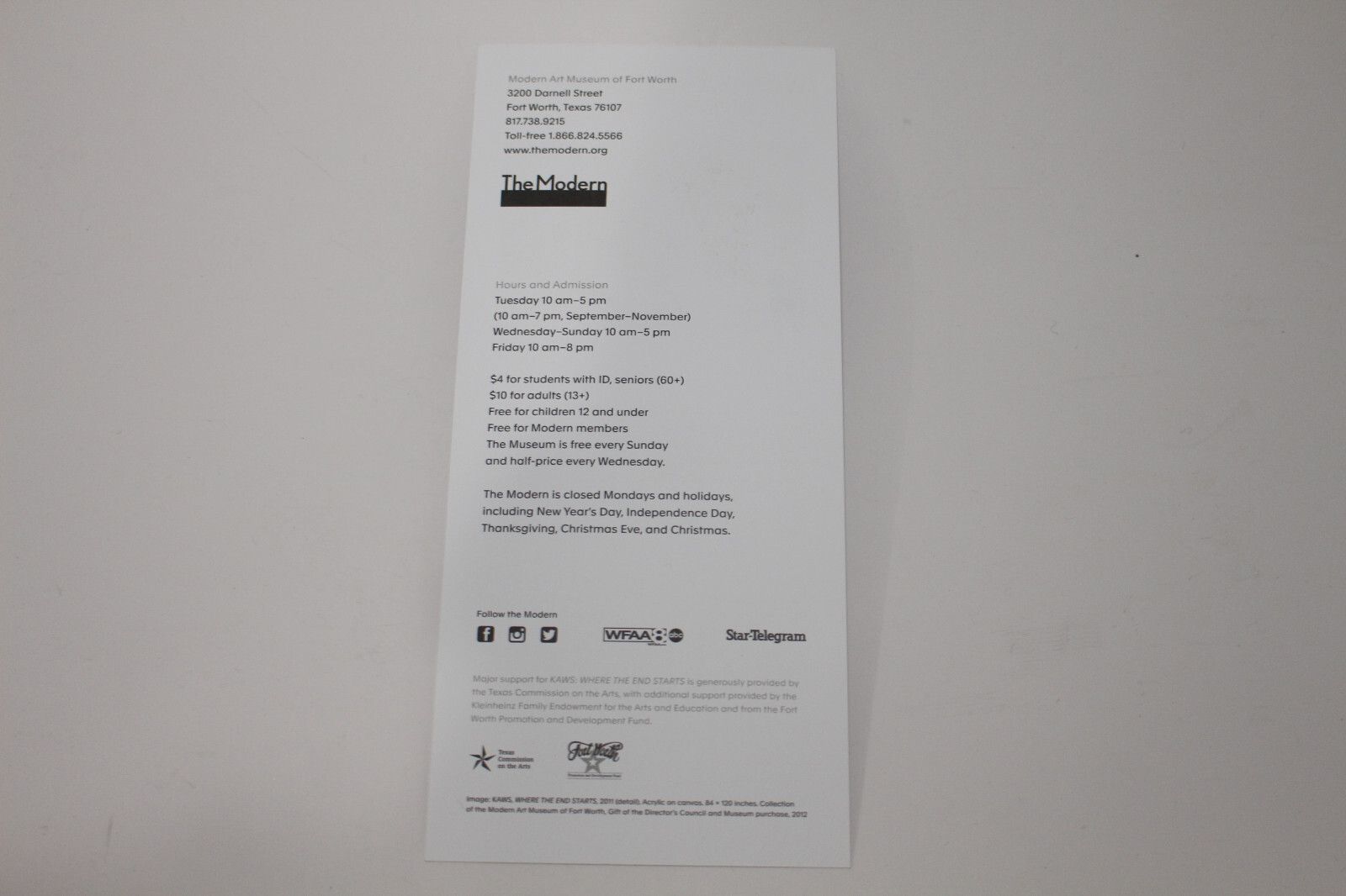 Kaws KAWS Where the End Starts Postcard + Museum Pamphlet Brochu Size ONE SIZE - 9 Thumbnail