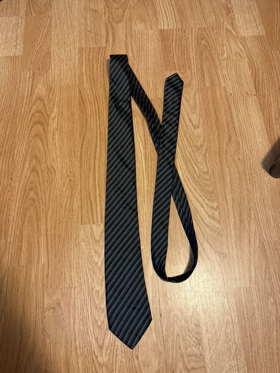 Prada PRADA Pinstripe Tie Size ONE SIZE - 2 Thumbnail