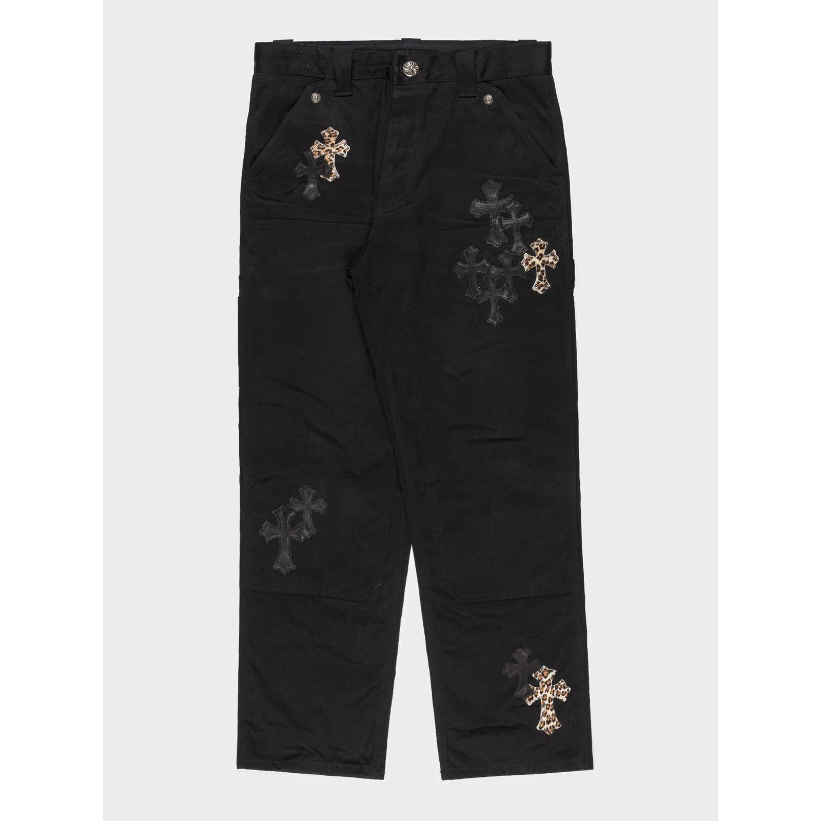 Chrome Hearts Cross Patch Carpenter Pants | Grailed