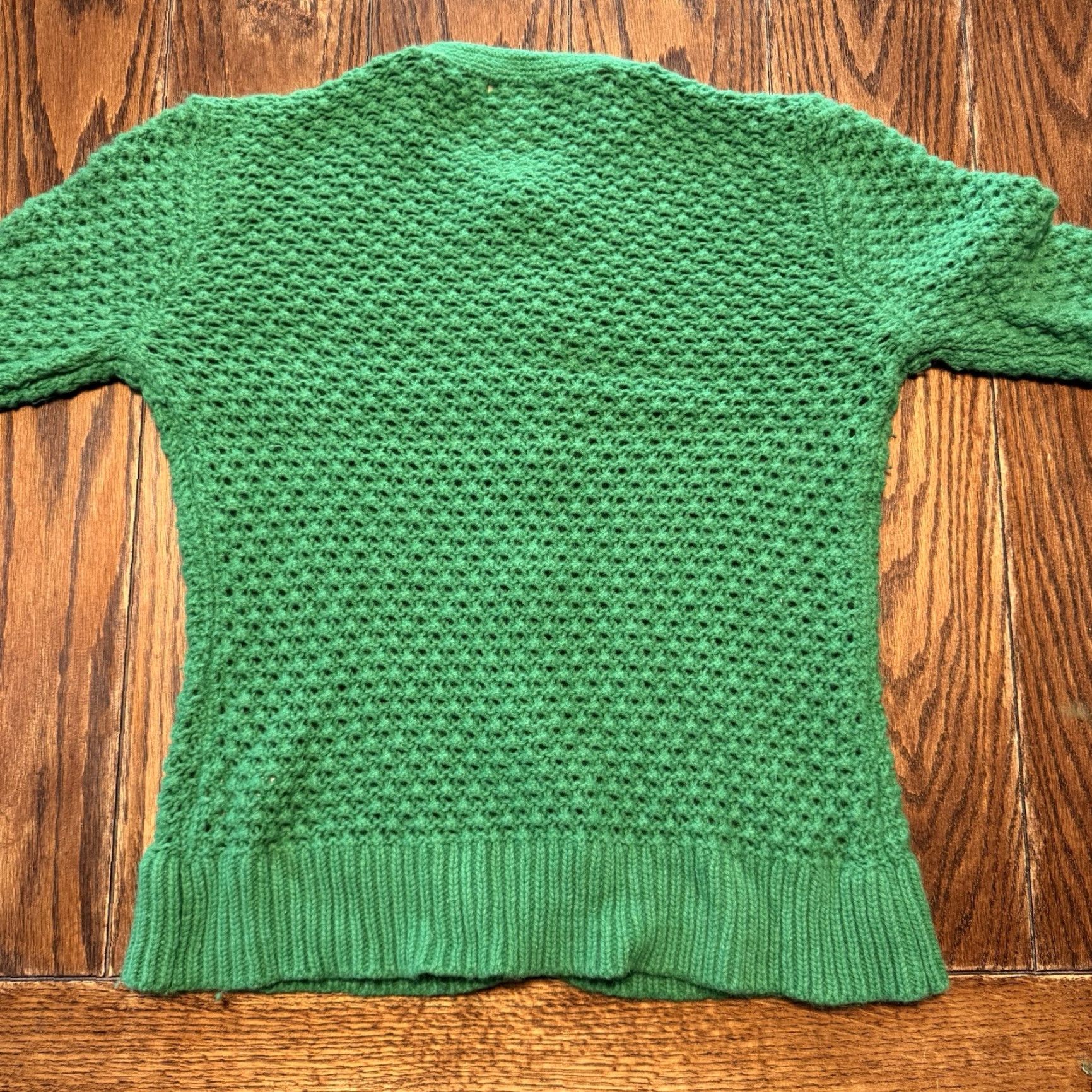 Vintage VINTAGE LL Bean Cardigan Wool Blend Crochet Button Front Green Women’s Large Regular Size Size L / US 10 / IT 46 - 5 Thumbnail