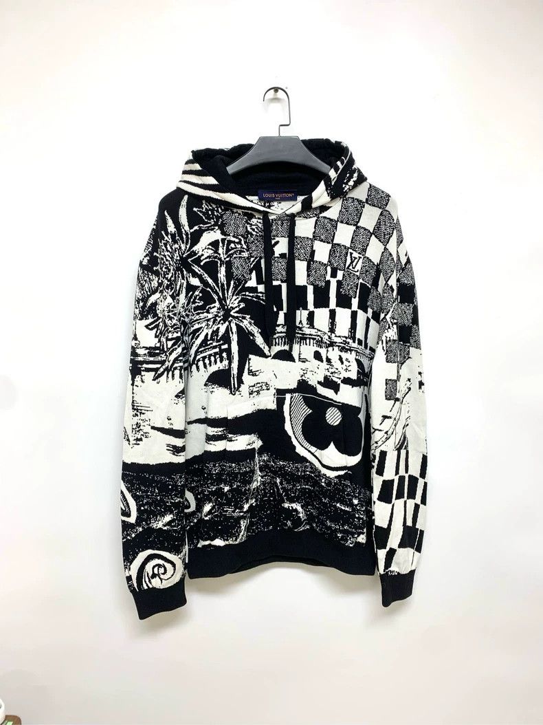 Louis Vuitton Louis Vuitton size 5l Black and white puzzle sweatshirt 250 Size US XXL / EU 58 / 5 - 1 Thumbnail