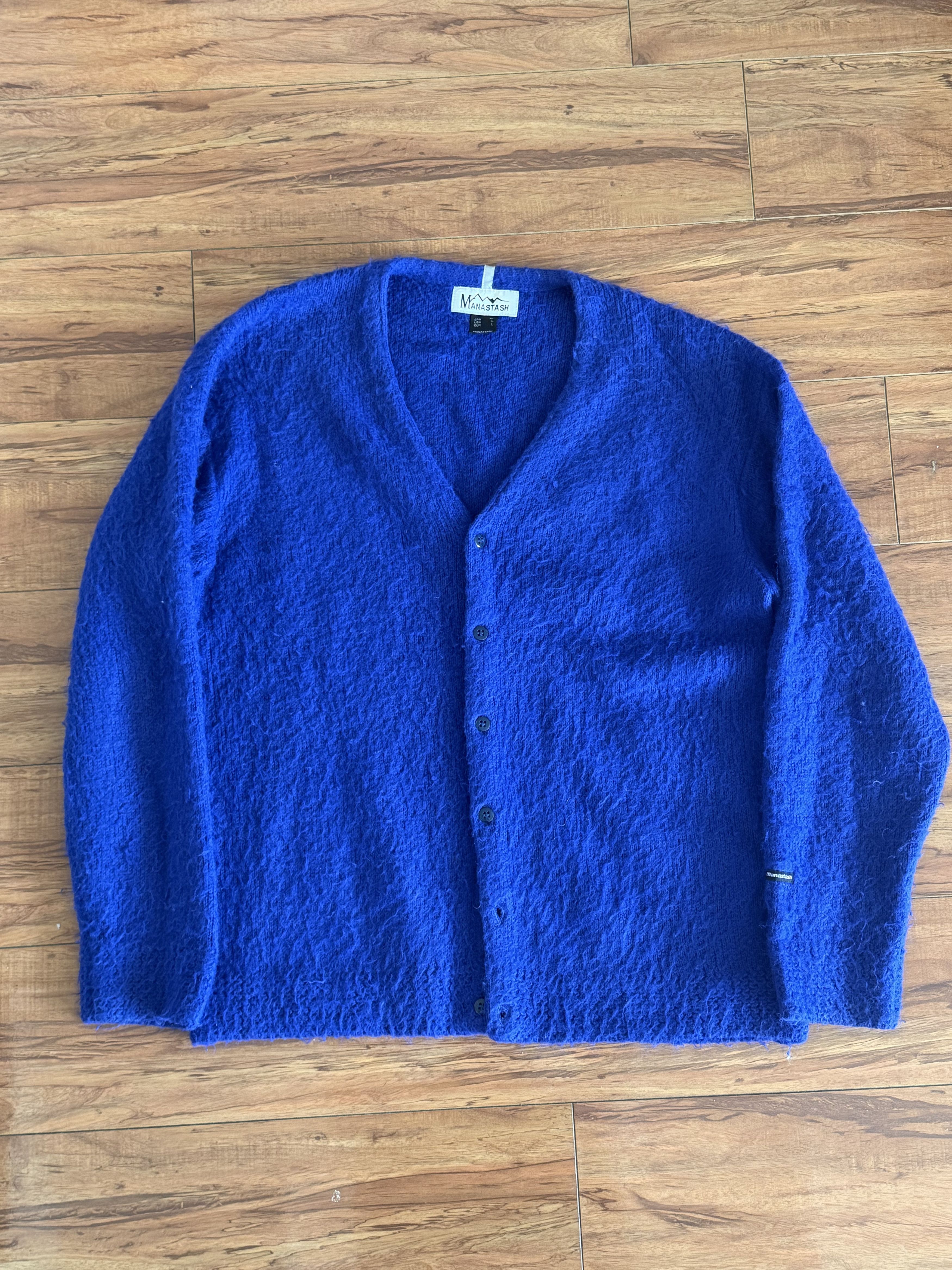 Manastash Cobalt Blue Cardigan Size US L / EU 52-54 / 3 - 1 Thumbnail