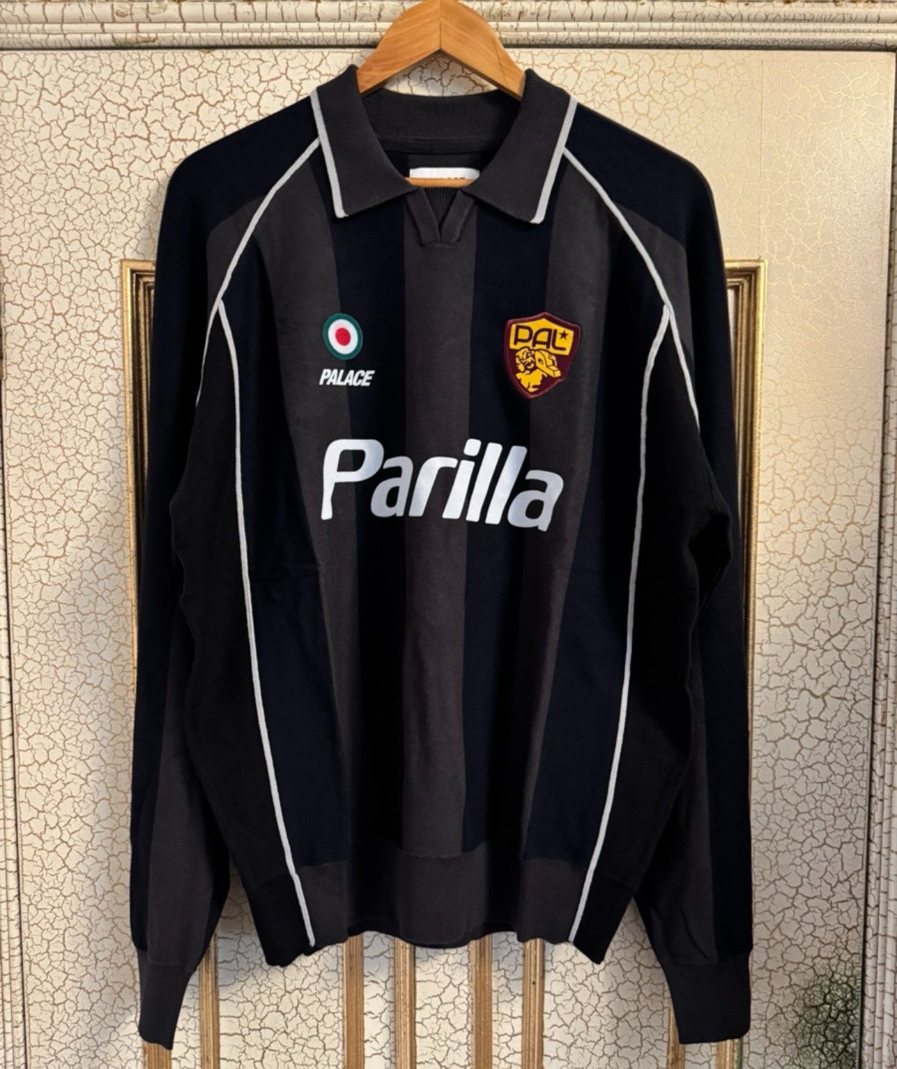 Palace Palace Sportiva Knit Jersey in Black | Grailed