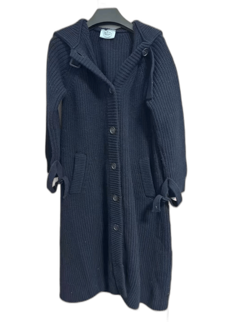 Prada Prada Wool Long Cardigan Outerwear Size M / US 6-8 / IT 42-44 - 1 Thumbnail