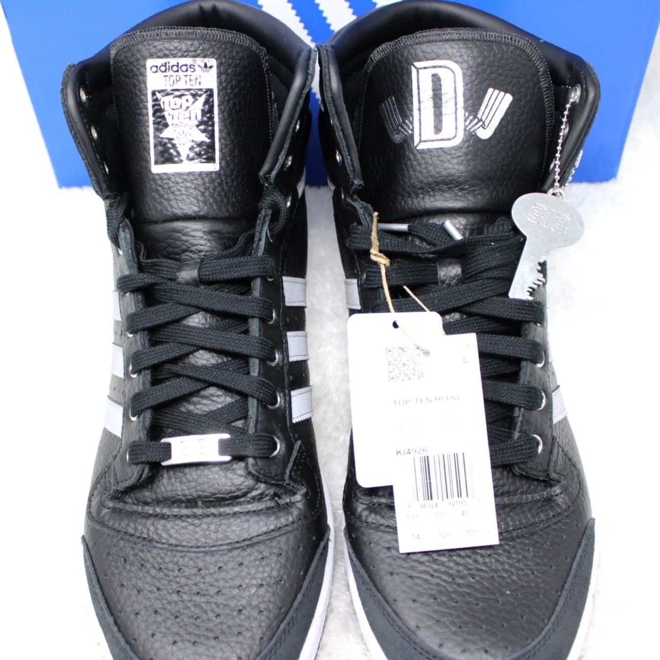Adidas Adidas Basketball Shoes High Top Top Ten 90s Mens 14 Black Silver with Box OG "Motor City" KI4926 — 313 Day 2026 Release Size US S / EU 44-46 / 1 - 2 Thumbnail