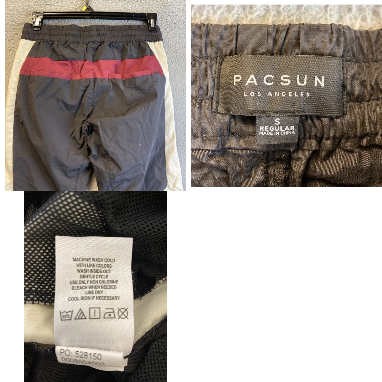 Pacsun Pacsun Mens Track Pants Size Small Black Retro Tapered Reflective Crop / 35-80 Size US 29 - 8 Thumbnail