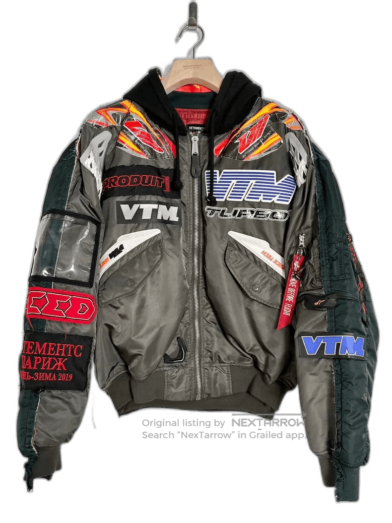 Vetements vetements x alpha bomber jacket with silicone design. Size US S / EU 44-46 / 1 - 1 Thumbnail