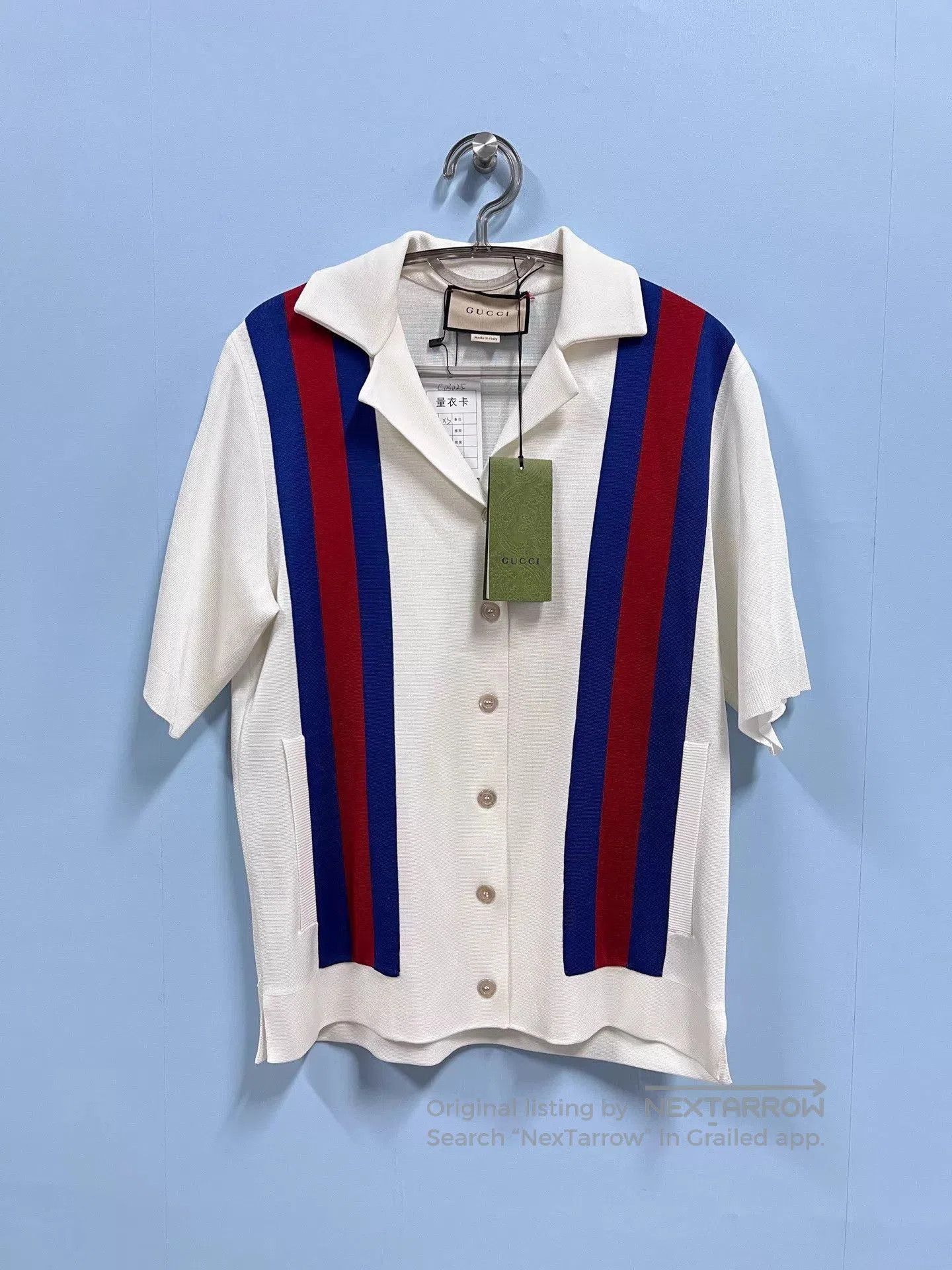 Gucci Multi Striped Short Sleeve Button. Size US XS / EU 42 / 0 - 1 Thumbnail