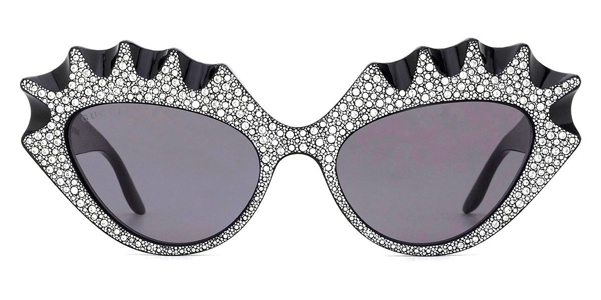 Designer × Gucci × Swarovski Gucci Cat Eye Swarovski Diamond Studded Designer Sunglasses Size ONE SIZE - 3 Thumbnail