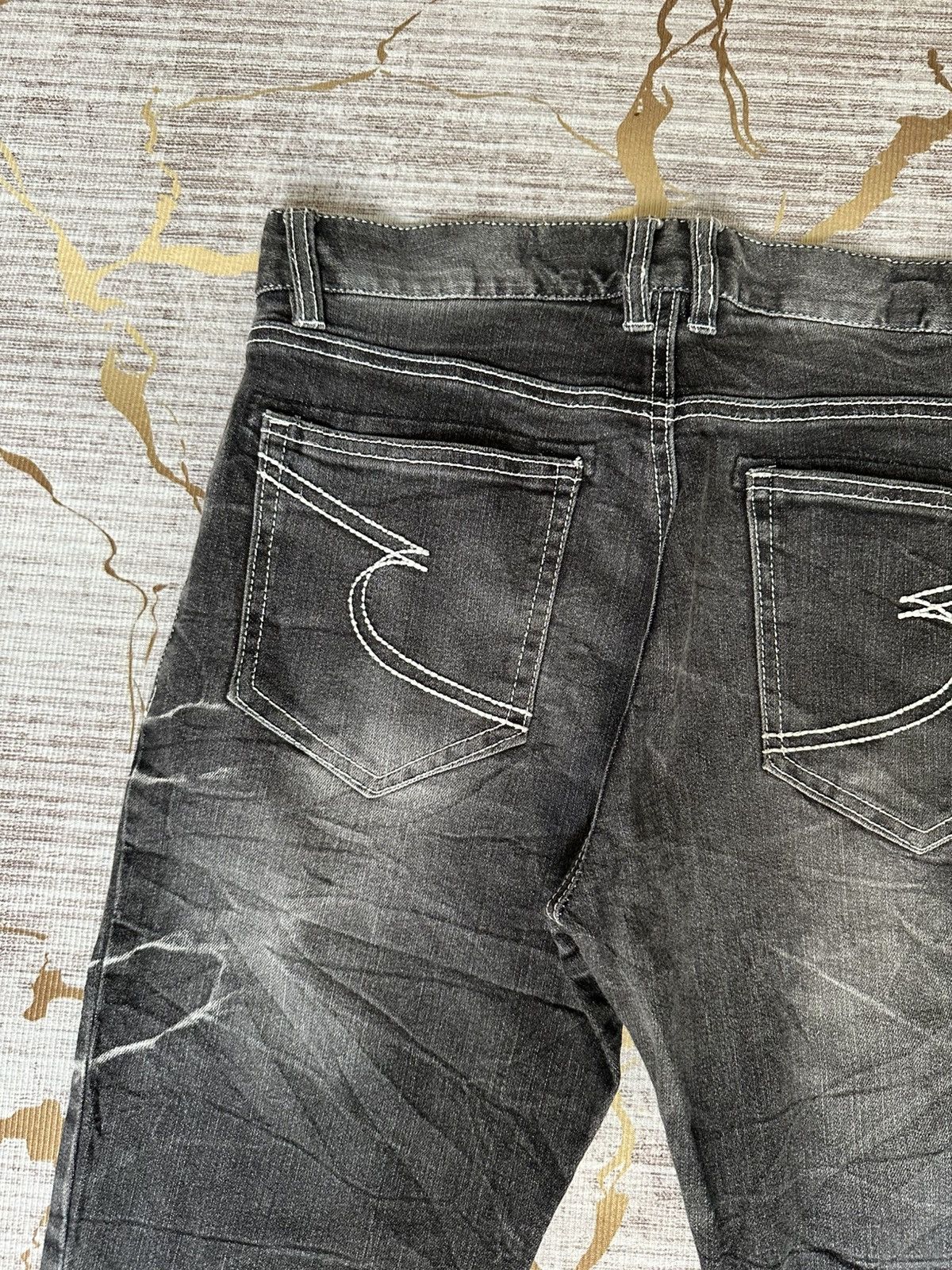 semanticdesign Semantic Design Claw Marks Curve Leg Strechable Denim Size US 30 / EU 46 - 12 Thumbnail