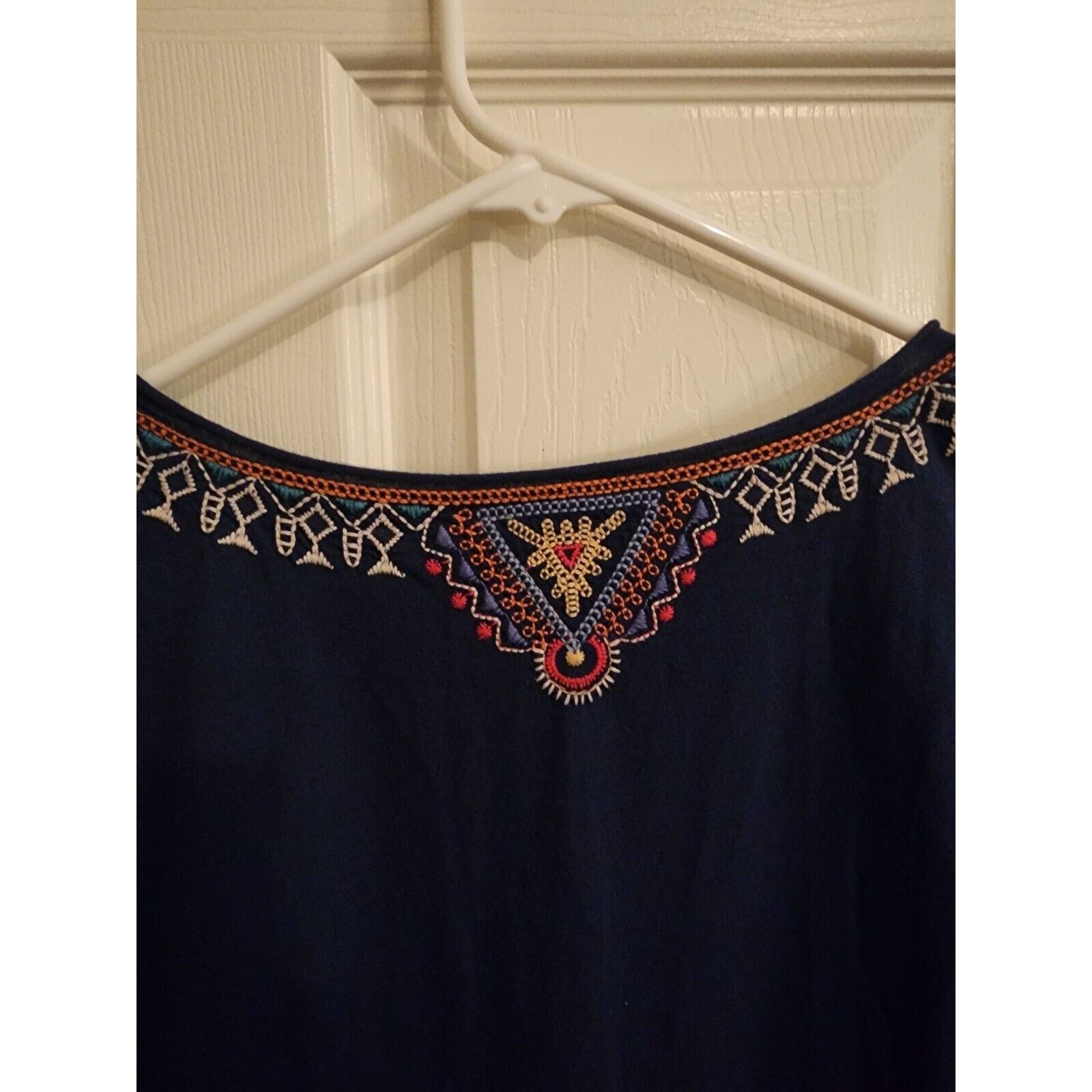 Johnny Was Johnny Was Women's 2X Tunic Embroidered Sleeveless Dress Size XXL / US 16-18 / IT 52-54 - 3 Thumbnail
