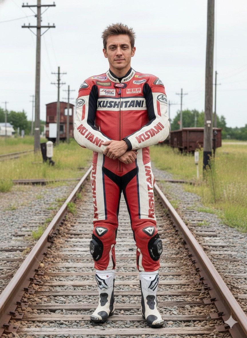 Yamaha Kushitani masahiro.N motorcycle racing suit Size US L / EU 52-54 / 3 - 1 Thumbnail