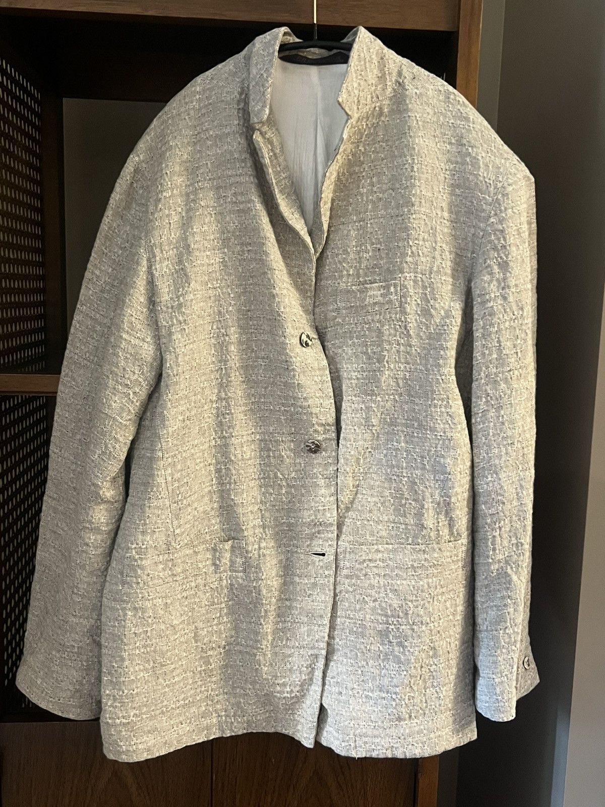 P.R. Patterson P.R.Patterson Stormy Linen Blazer Size US M / EU 48-50 / 2 - 3 Thumbnail