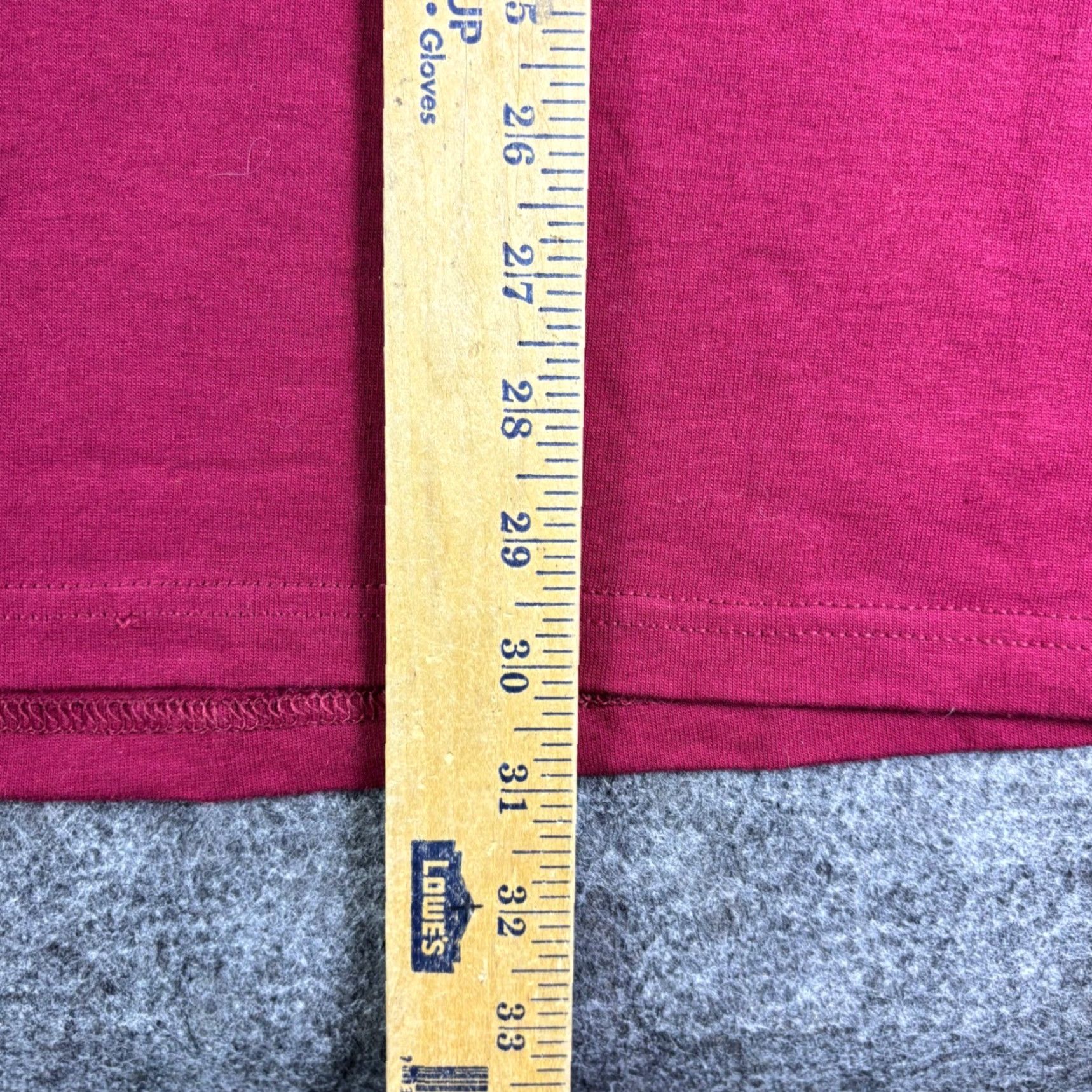 Fruit Of The Loom Fruit of the Loom Heavy Cotton T Shirt Rose Graphic Burgundy Men's XL Vintage Size US XL / EU 56 / 4 - 5 Thumbnail