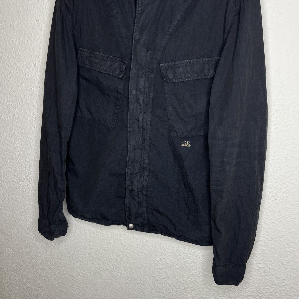 C.P. Company C.P. Company Garment Dyed Google Jacket Overshirt Navy Logo Size US L / EU 52-54 / 3 - 4 Thumbnail