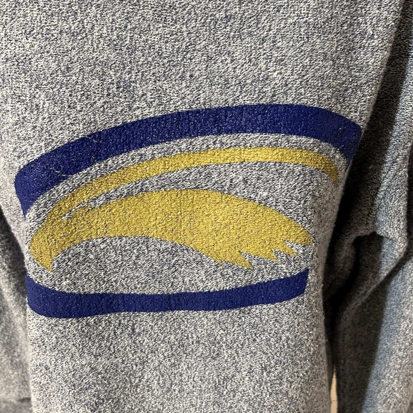 Vintage Clarion University Sweatshirt Women XS Blue Gray Mix Boxercraft Crew Neck Logo Size XS / US 0-2 / IT 36-38 - 5 Thumbnail