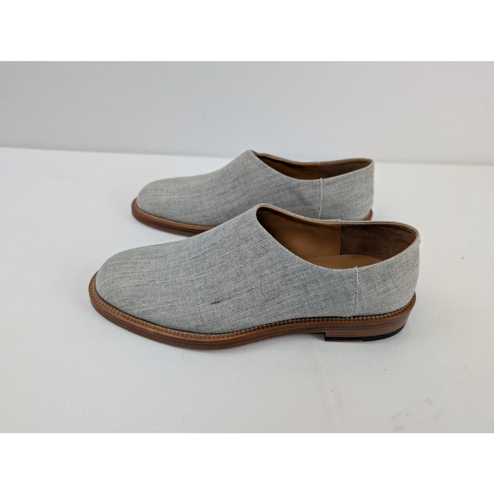 Maison Margiela o1rshd1 Laceless Canvas Derby Shoe Boots in Grey Size US 8 / EU 41 - 6 Thumbnail