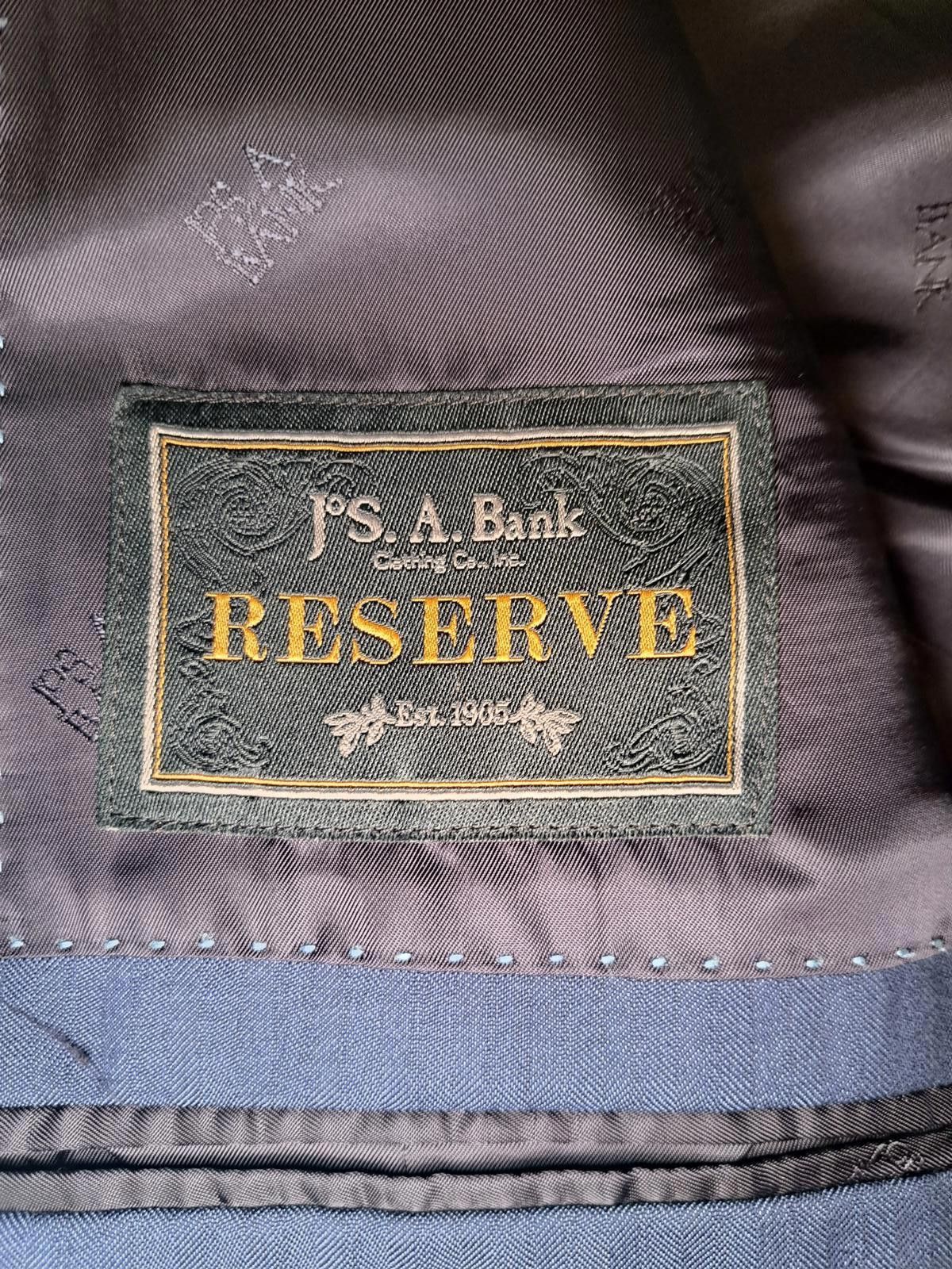 Jos. A. Bank Jos A Bank Vitale Barberis Canonico Suit 48L 43x31 Navy Blue Size 48L - 3 Thumbnail