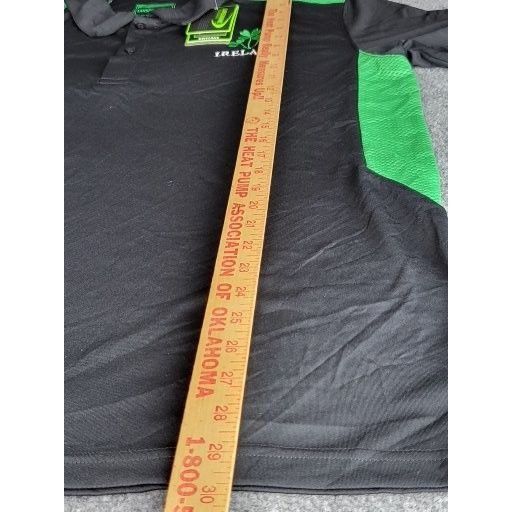 Other Lansdowne Rugby Polo Shirt Mens XL Black Green Ireland Dryla Size US XL / EU 56 / 4 - 3 Thumbnail
