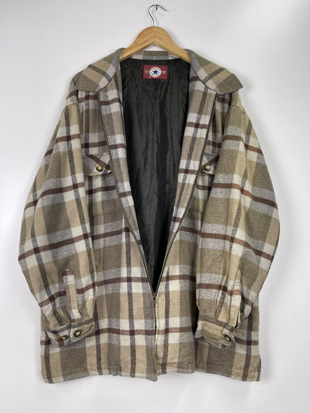 Converse × Vintage Vintage Converse All Star Flannel Jacket Size US XL / EU 56 / 4 - 13 Thumbnail