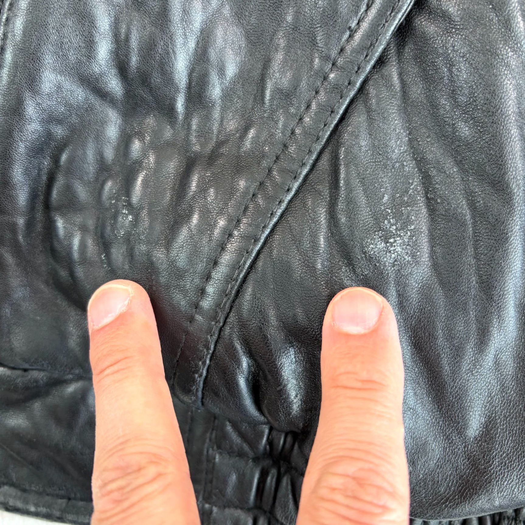 Vintage VINTAGE Wilsons Thinsulate Moto Punk Jacket Leather Black Large Men 80s 90s Biker Punk Grunge Gothic Bohemian Style Belted Zipper Buckle Snap Denim? Size US L / EU 52-54 / 3 - 6 Thumbnail