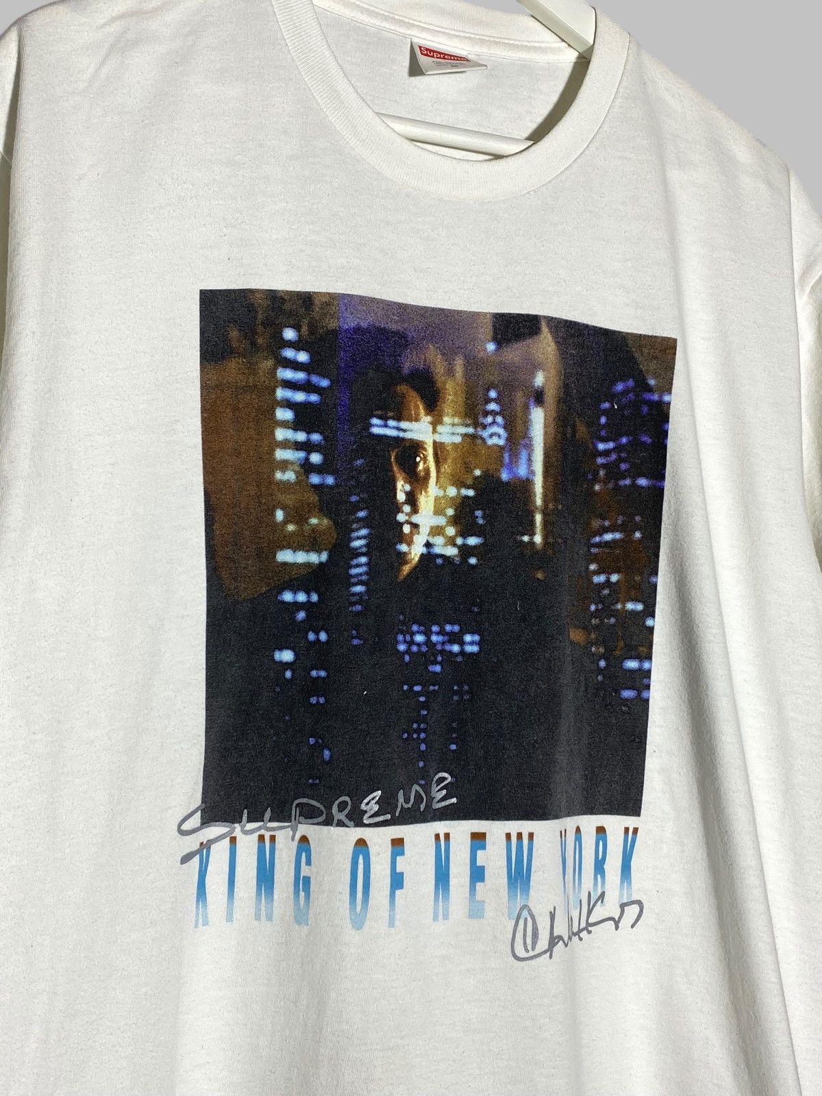 Supreme Supreme King of New York Heather White Tee SS19 Chris Walken Size US M / EU 48-50 / 2 - 3 Thumbnail
