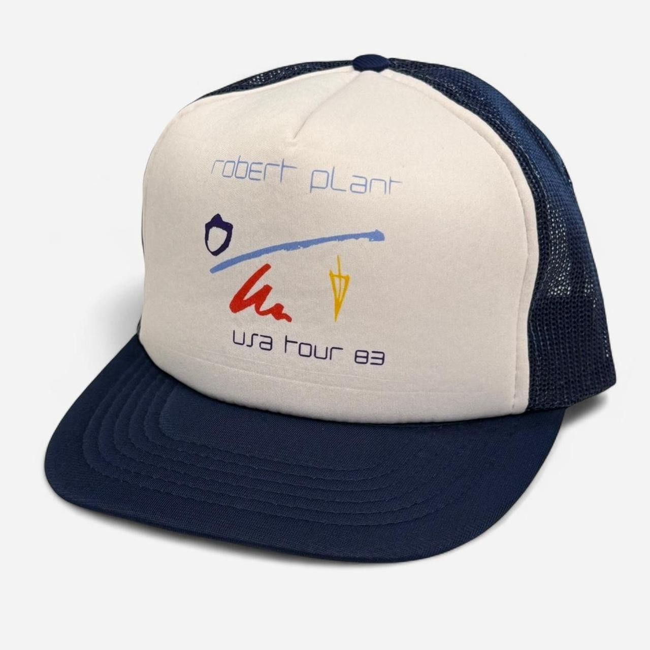 Other VTG 80s ROBERT PLANT TRUCKER HAT • USA tour ‘83•... Size ONE SIZE - 1 Thumbnail
