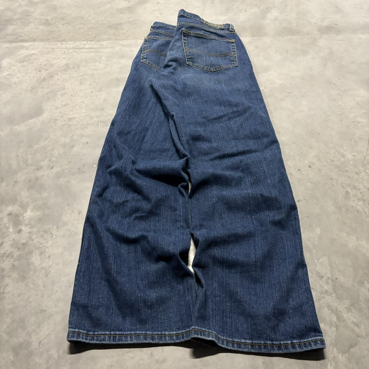 Japanese Brand × Vintage Crazy Vintage Y2K/2000s Grunge Dark Wash Essential Denim Jeans! Size US 32 / EU 48 - 4 Thumbnail