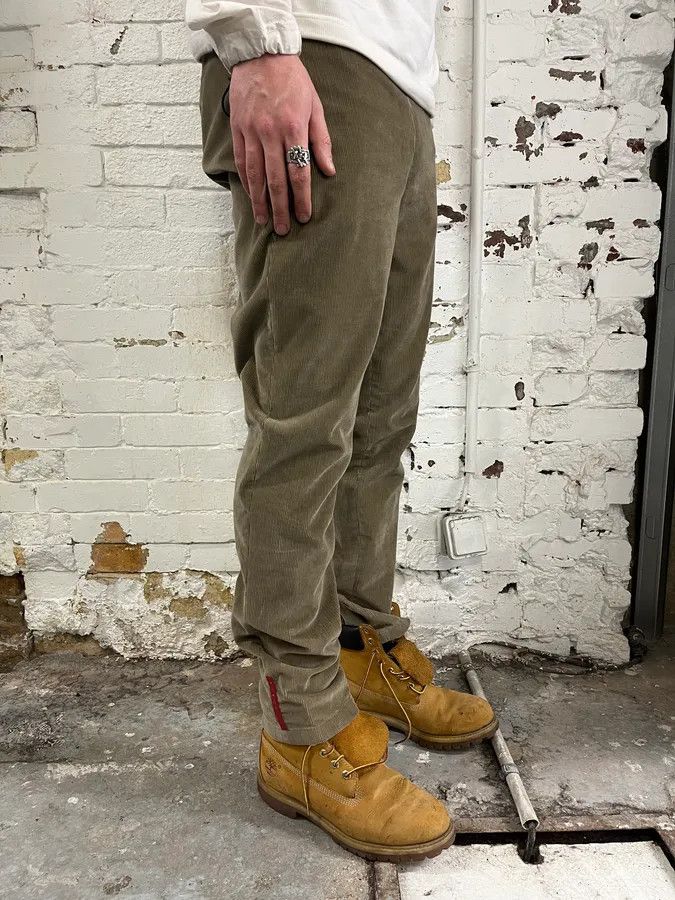 Prada 2000s Prada Linea Rossa Beige Corduroy Velvet Pants Size US 32 / EU 48 - 4 Thumbnail